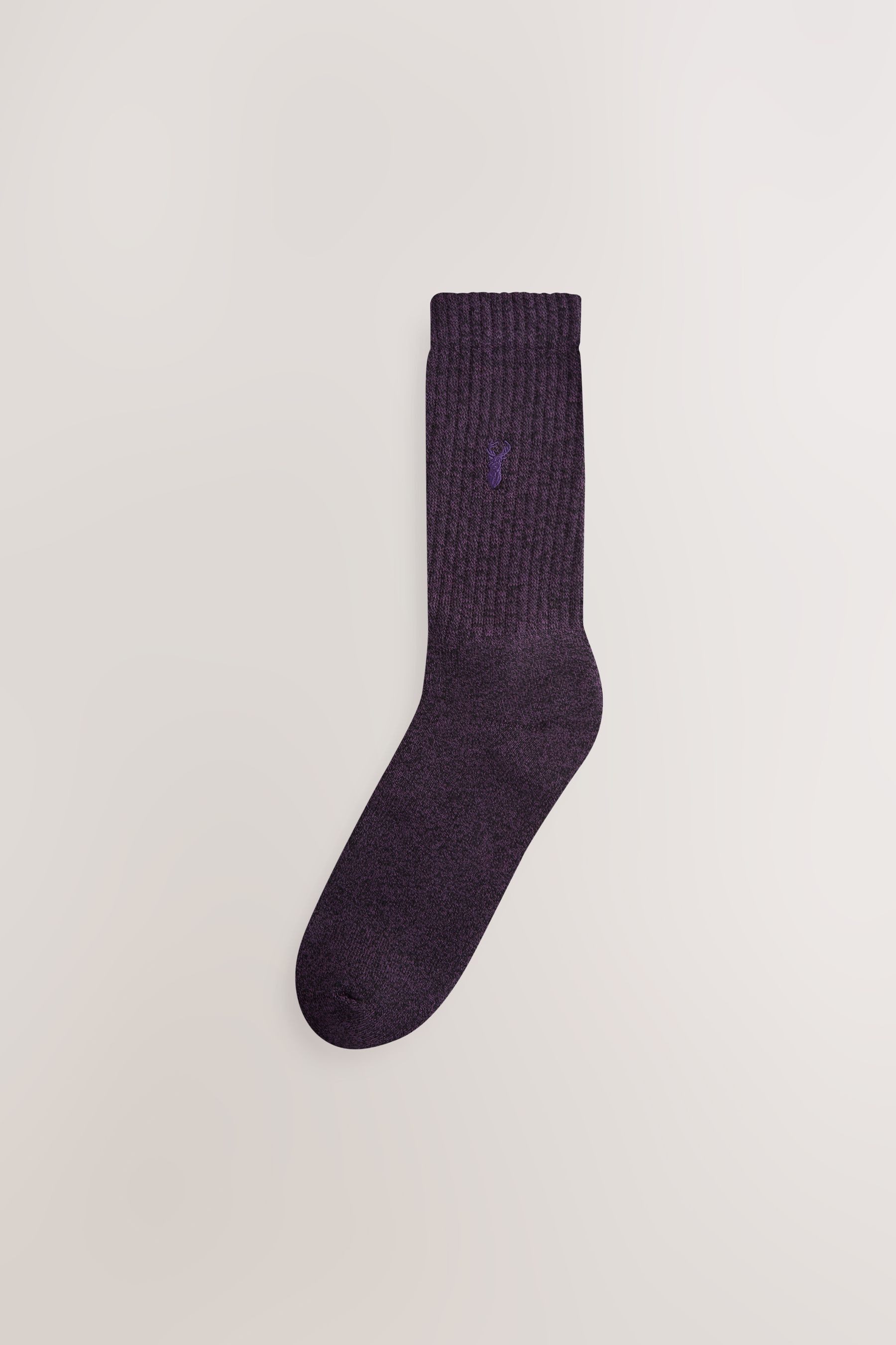Next Basicsocken Dicke Socken mit Hirsch-Stickerei, 10er-Pack (10-Paar)
