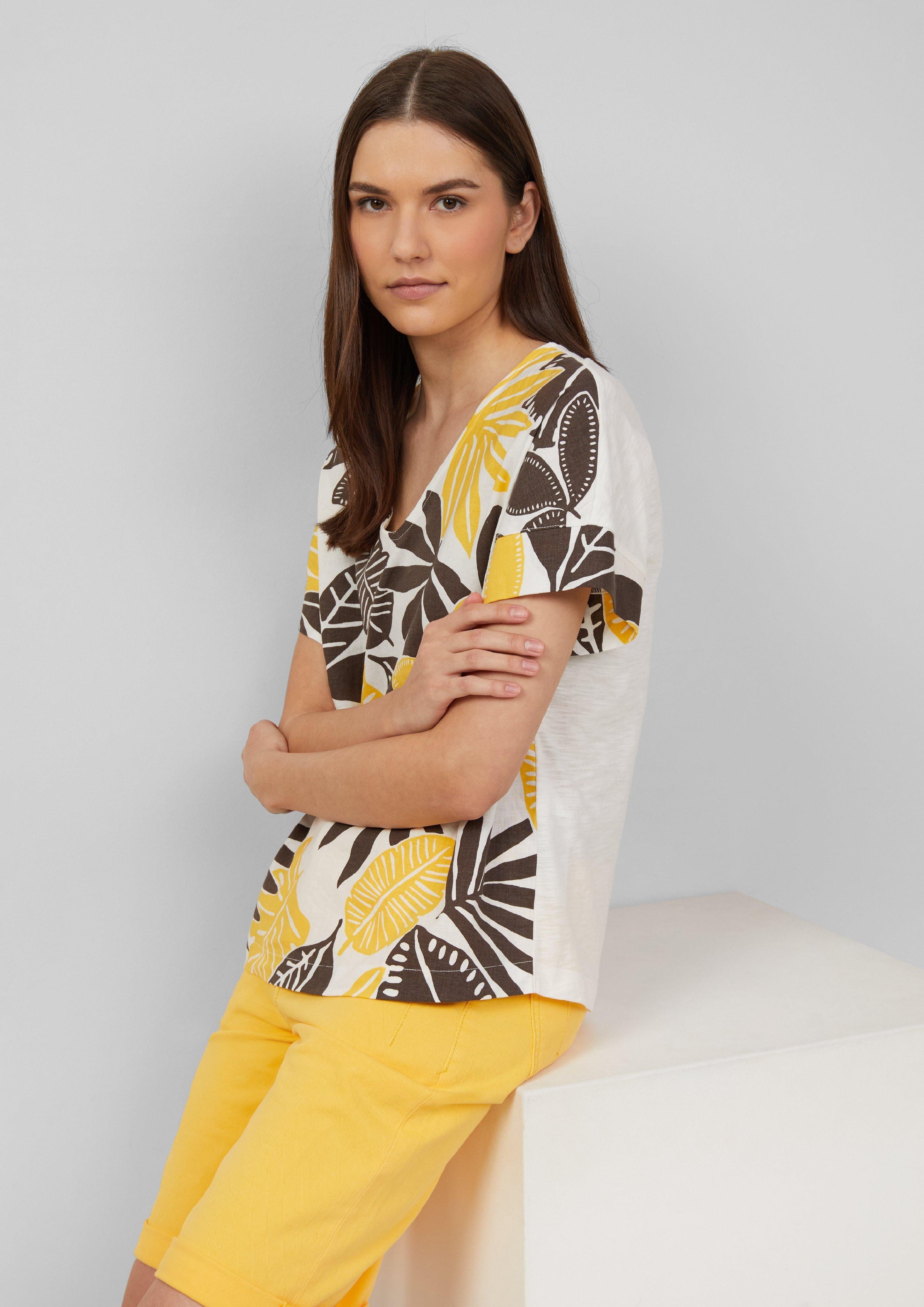 s.Oliver Shirttop T-Shirt im Fabricmix mit günstig online kaufen