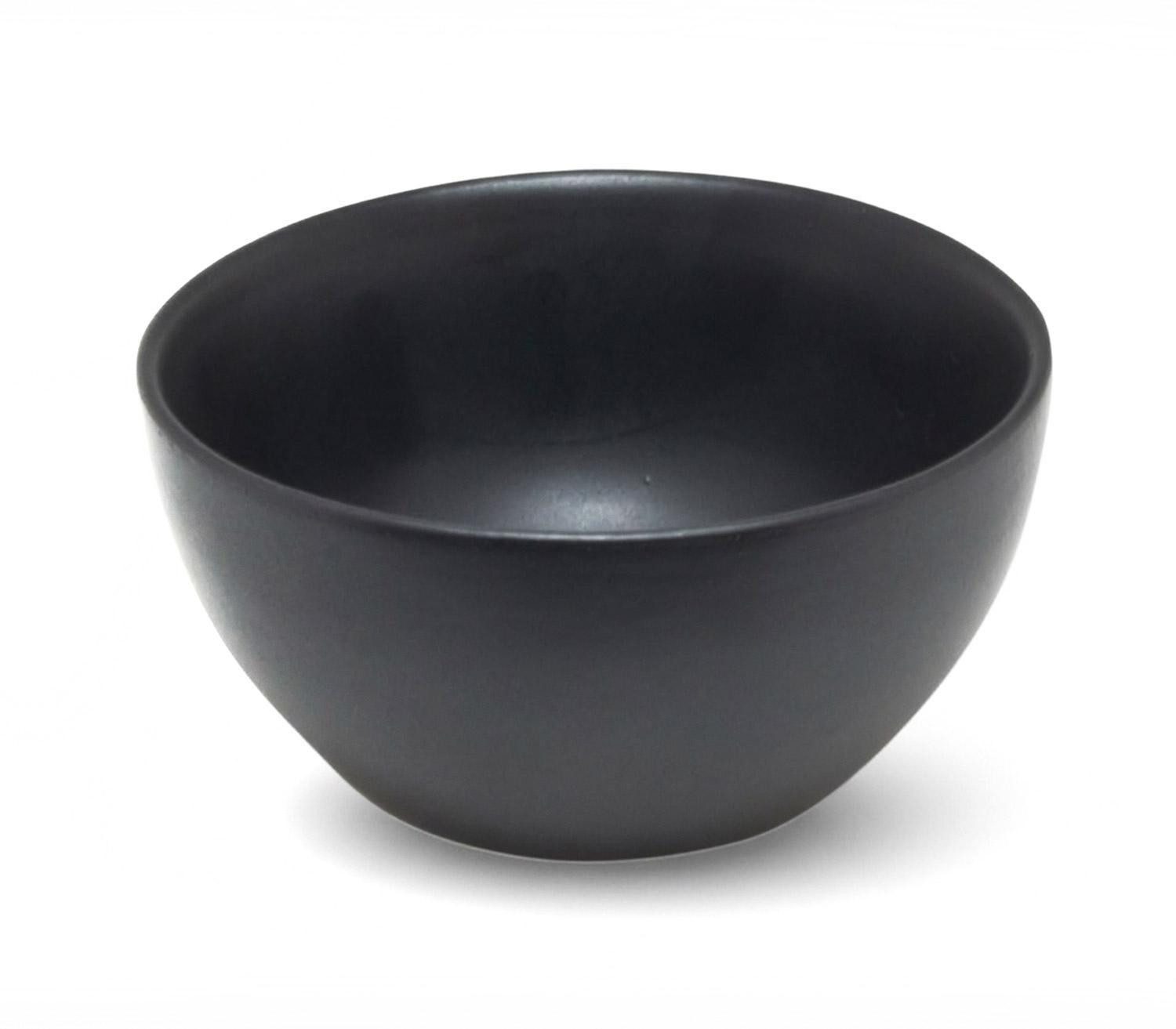 HIT Trading Dipschale BRUNCH, Ø 9,5 cm, Schwarz matt, Steingut