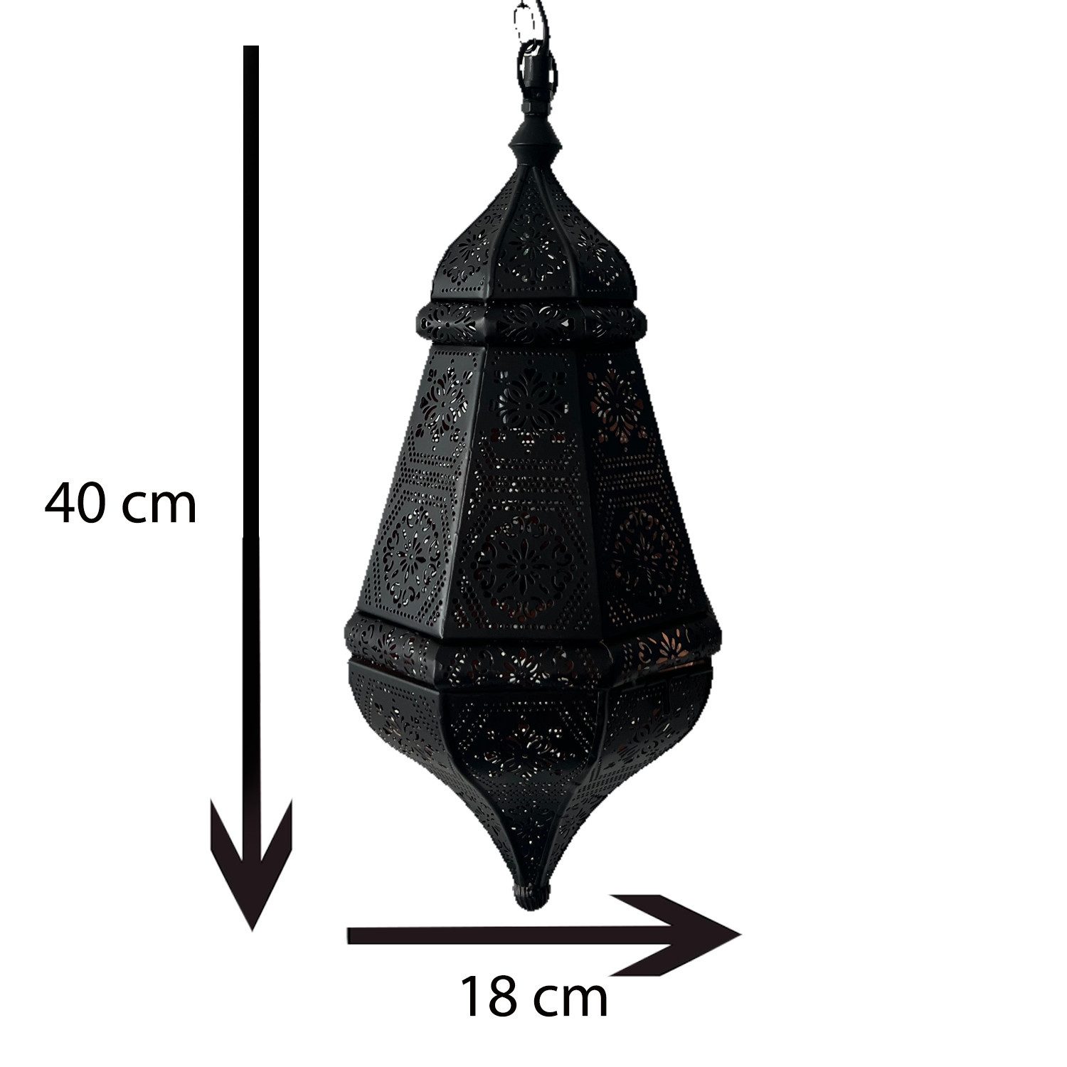 Marrakesch Orient & Mediterran Interior Pendelleuchte Leuchte Salma Schwarz günstig online kaufen