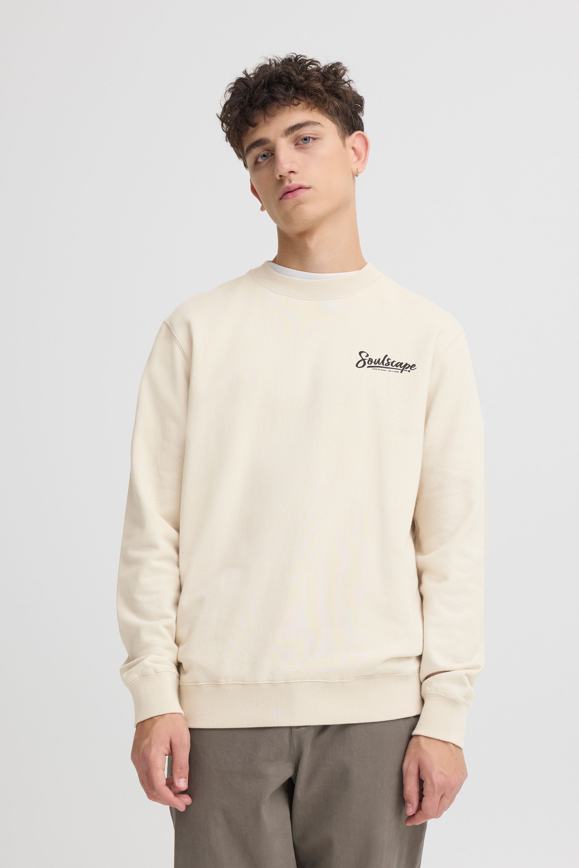 !Solid Sweater SDTorrence Moderner Sweat-Pullover mit Backprint