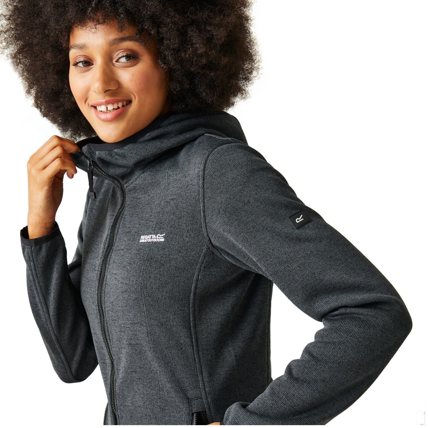 Regatta Strickfleecejacke Fleecejacke mit Kapuze Bloomfield