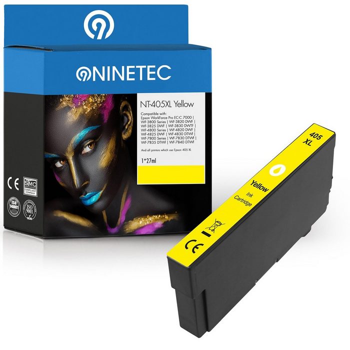 NINETEC ersetzt Epson 405XL Yellow Tintenpatrone