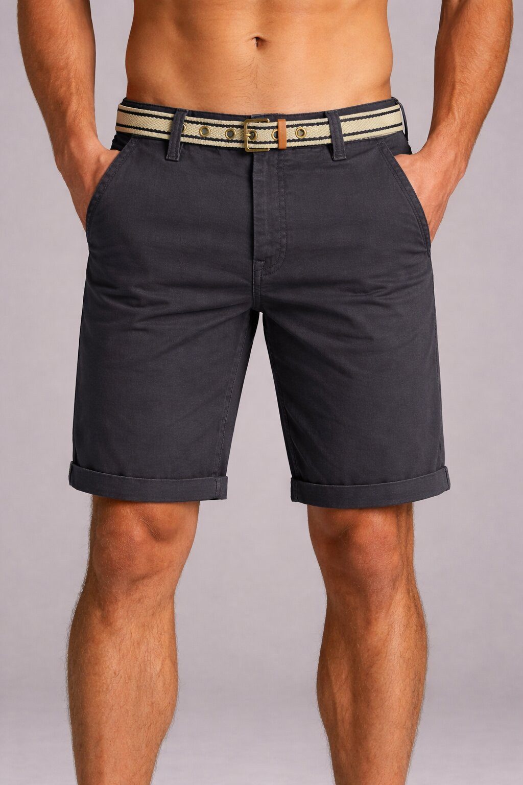 SUBLEVEL Shorts Herren Chino Shorts Jeans Flex Dehnbar Frühling Sommer Dehnbar Stretch Baumwolle