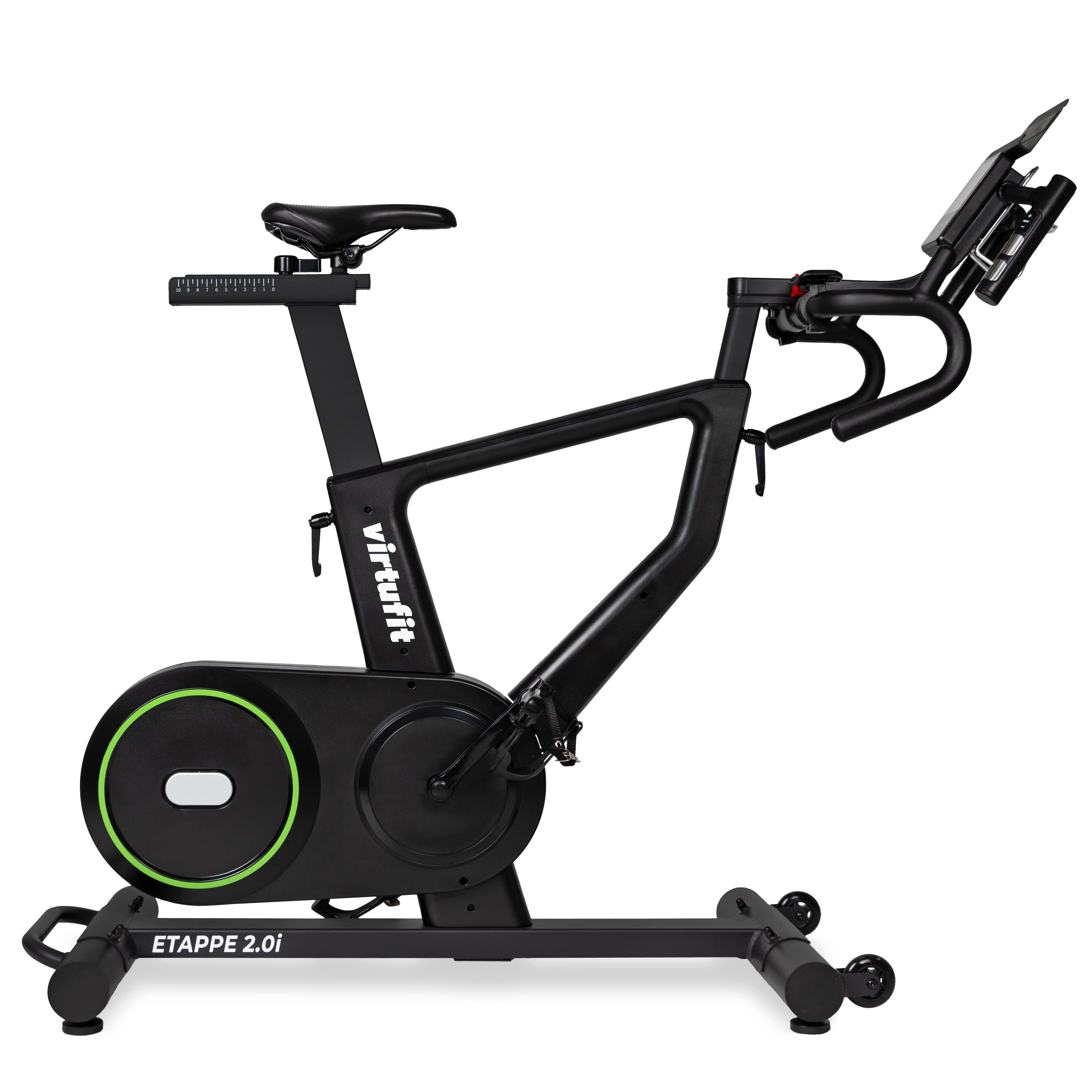 VirtuFit Speedbike VirtuFit Etappe 2.0i Indoor Cycle Bike Schwarz mit 24 Widerstandsstufe