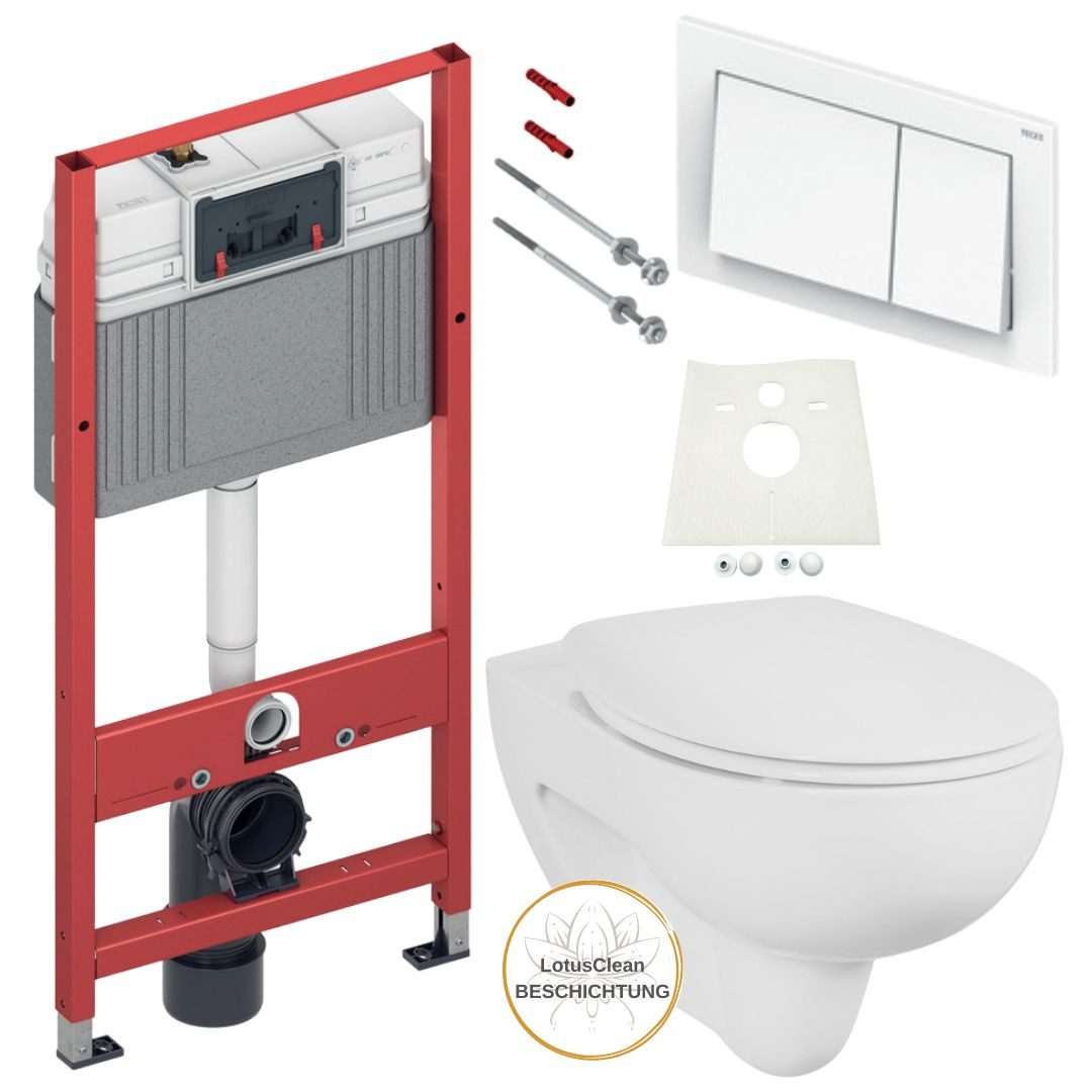 Vorwandelement WC TECE Spülkasten WC Geberit Betätigungsplatte