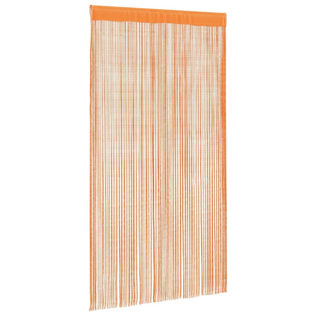 vidaXL Vorhang Fadenvorhänge 2 Stk. Orange 100x250 cm (2 St) günstig online kaufen