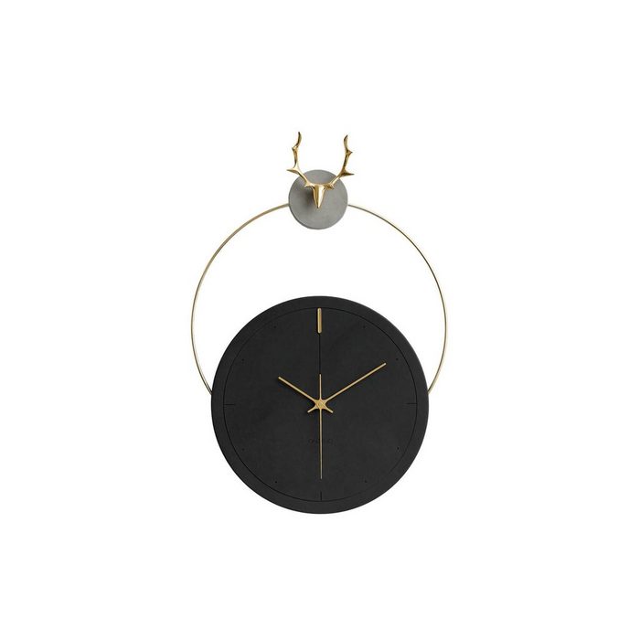 ONZENO Wanduhr THE BLACK ANTLER. (handgefertigte Design-Uhr)