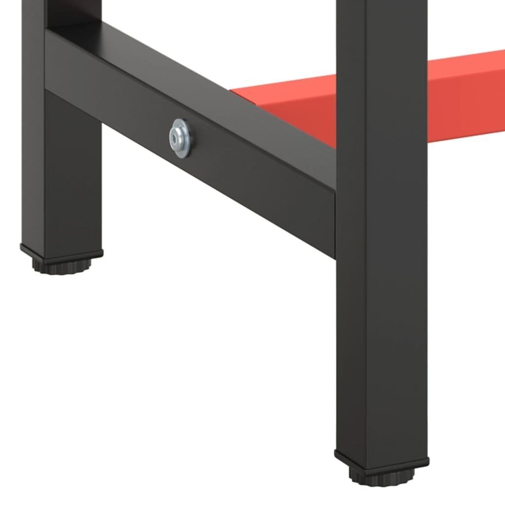 cm), Stahl 140x50x79 3004140 + möbelando schwarz Tischgestell in (LxBxH: aus rot