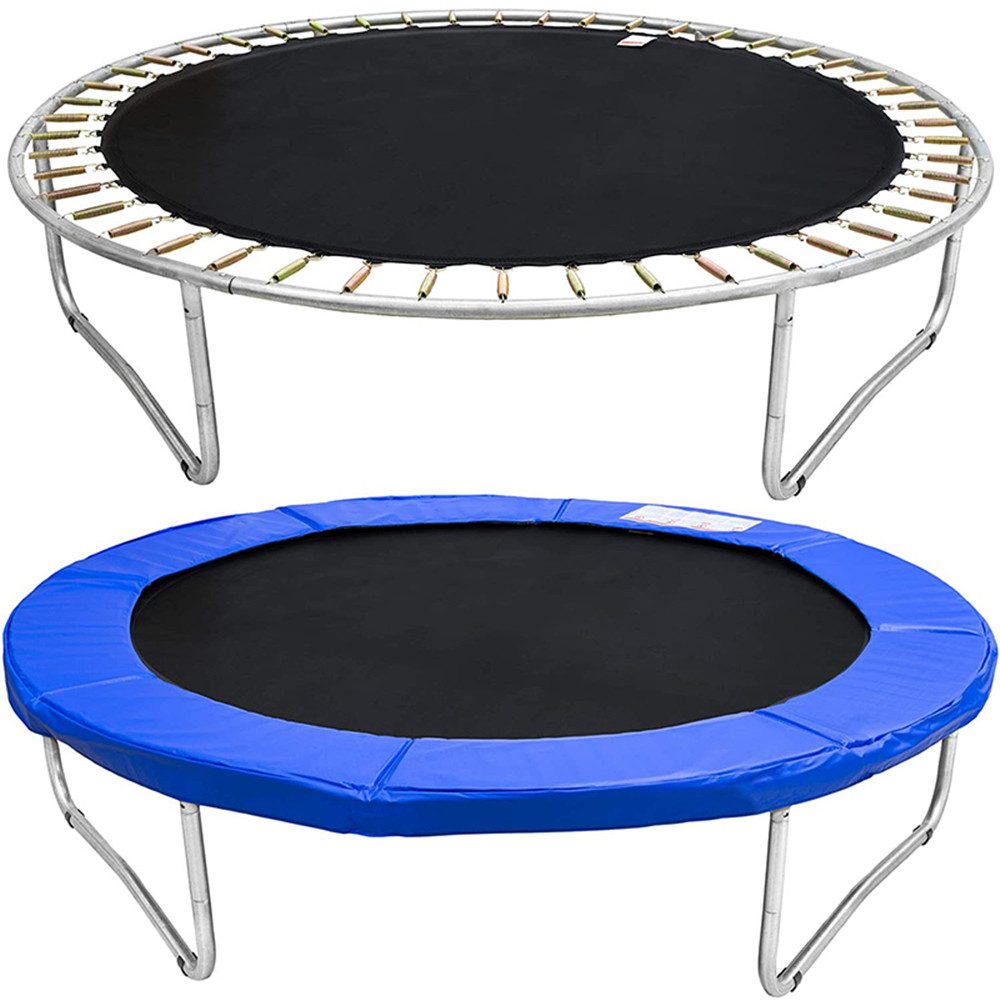 JEOBEST Gartentrampolin Outdoor Trampolin mit Sicherheitsnetz, Ø 152 cm, mit Sicherheitsnetz, Schutzpolster, belastbar bis 60 kg
