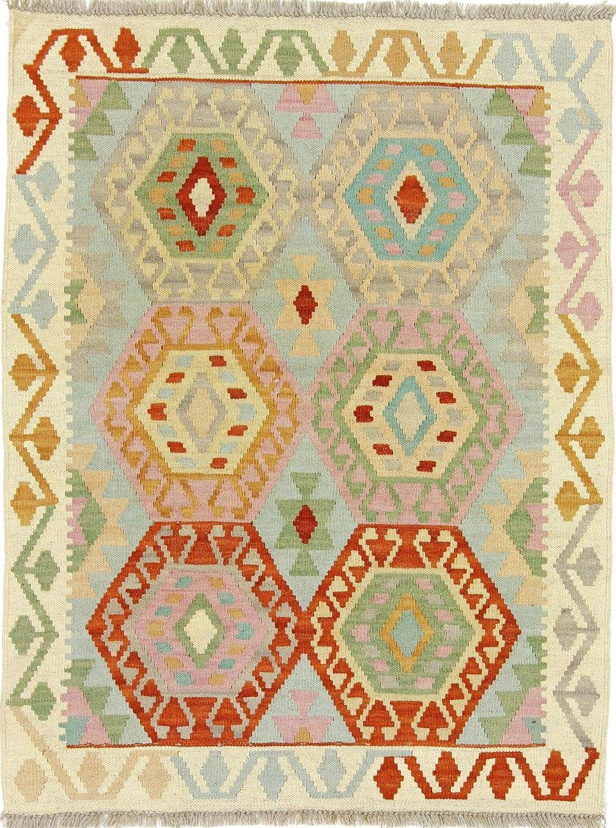 Orientteppich Kelim Afghan Heritage 88x115 Handgewebter Moderner Orientteppich, Nain Trading, rechteckig, Höhe: 3 mm
