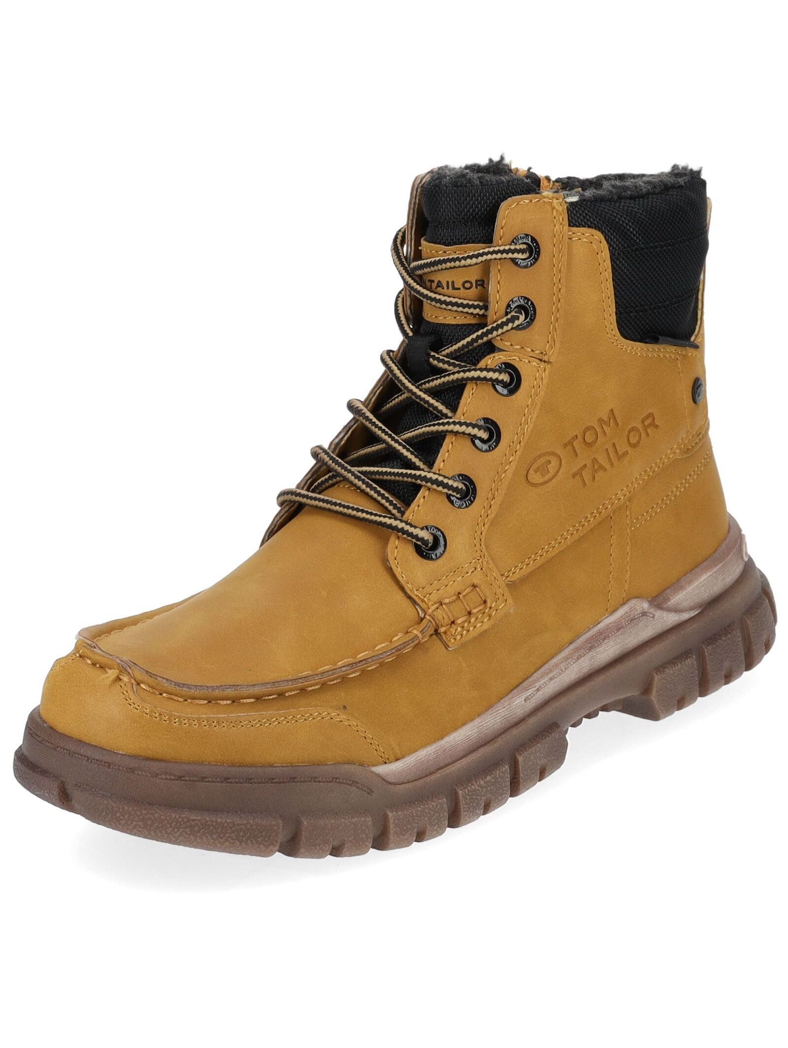 TOM TAILOR Tom Tailor Stiefelette Lederimitat/Textil Schnürstiefelette