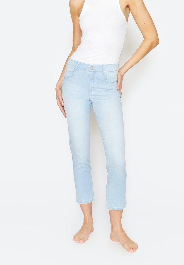 ANGELS Bequeme Jeans ANGELS JEANS / Da.Jeans / Cici Crop Slit | Straight-Fit Jeans