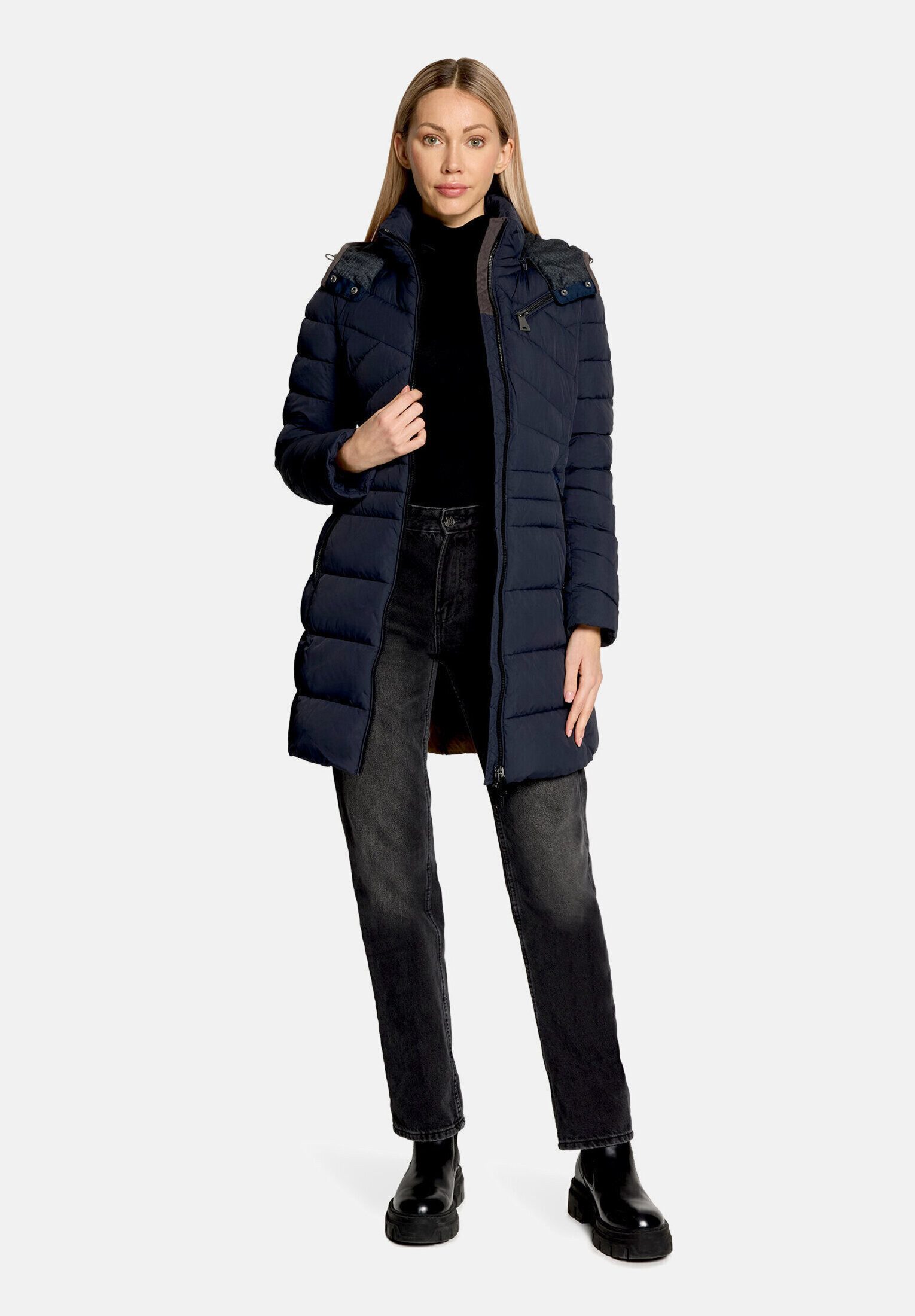 Gil Bret Steppjacke Damen mit abnehmbarer Kapuze
