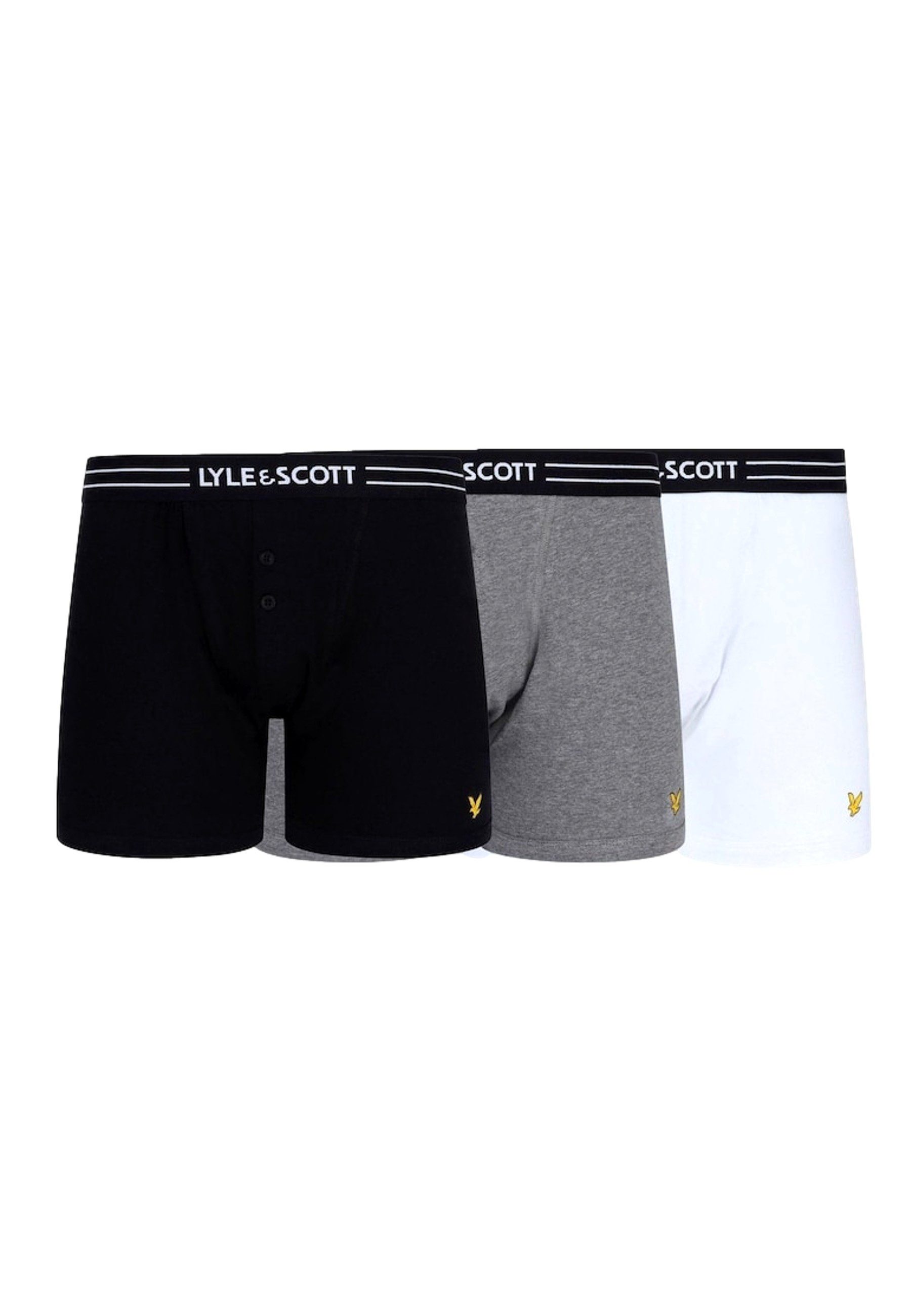 Lyle & Scott Boxershorts Boxershorts LEWIS Unterhosen 3-Pack (3-St)