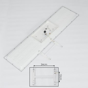 hofstein Deckenleuchte »Lioni« modernens Panel aus Metall/Kunststoff in Weiß, 3000 Kelvin, flache Deckenleuchte, Länge 120cm, LED 22 Watt, 1650 Lumen
