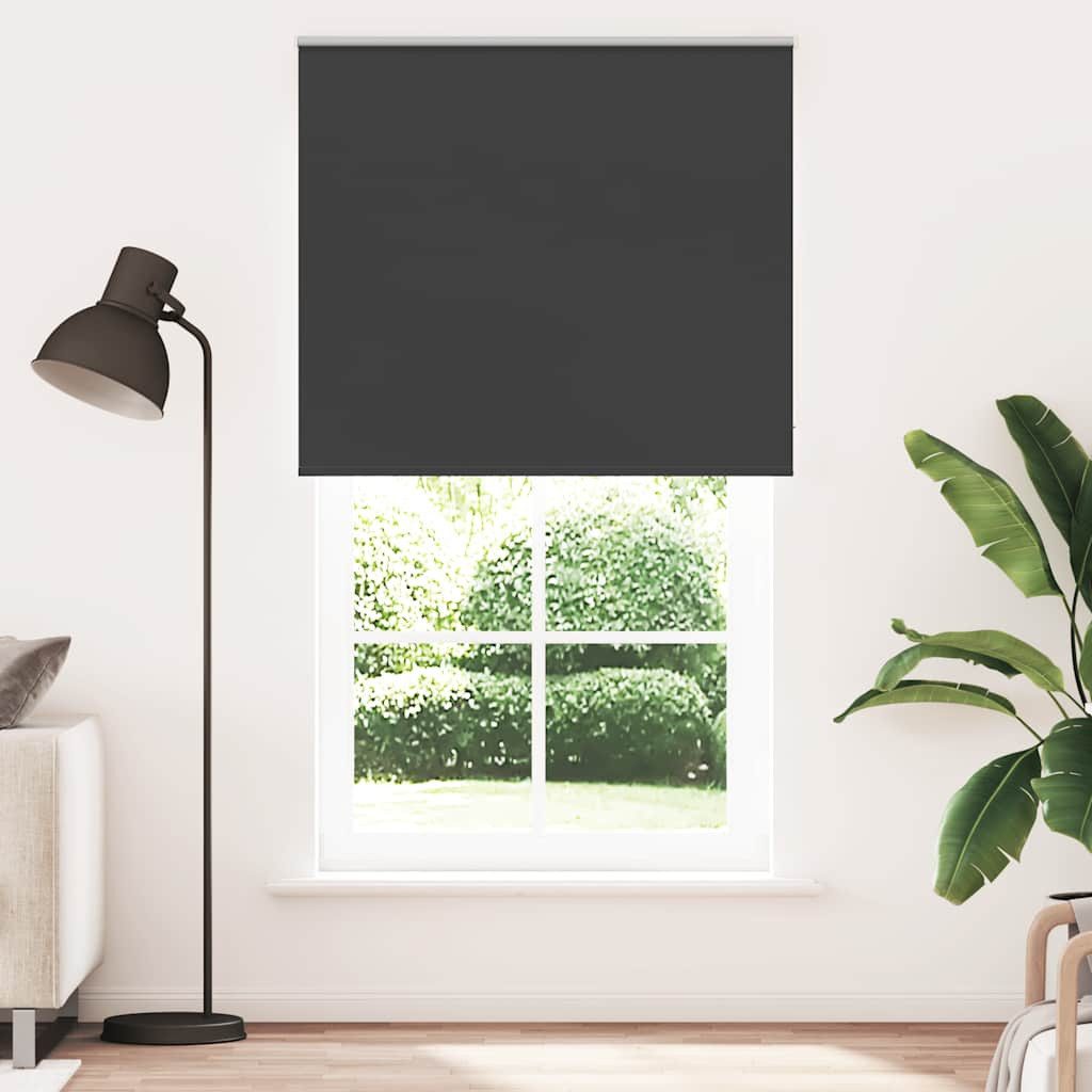 Verdunklungsrollo, vidaXL, Verdunkelungsrollo Schwarz 140x230 cm günstig online kaufen