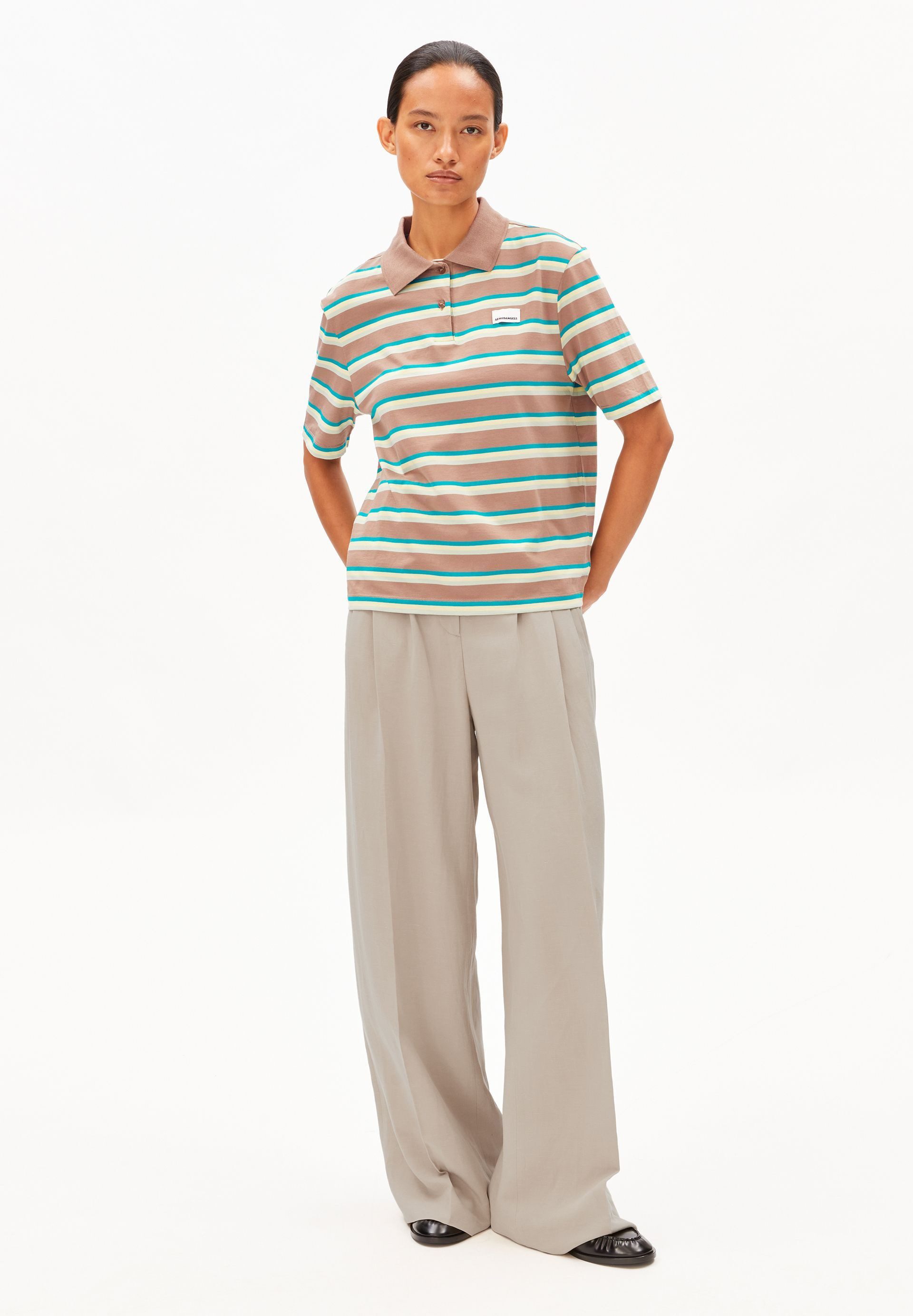 Armedangels T-Shirt STRIPE T-Shirt aus Bio-Baumwolle Loose Fit