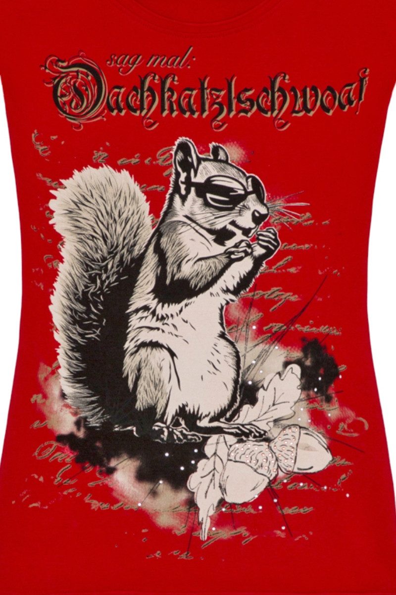 Hangowear Trachtenshirt Trachtenshirt Damen - DORLE - rot günstig online kaufen