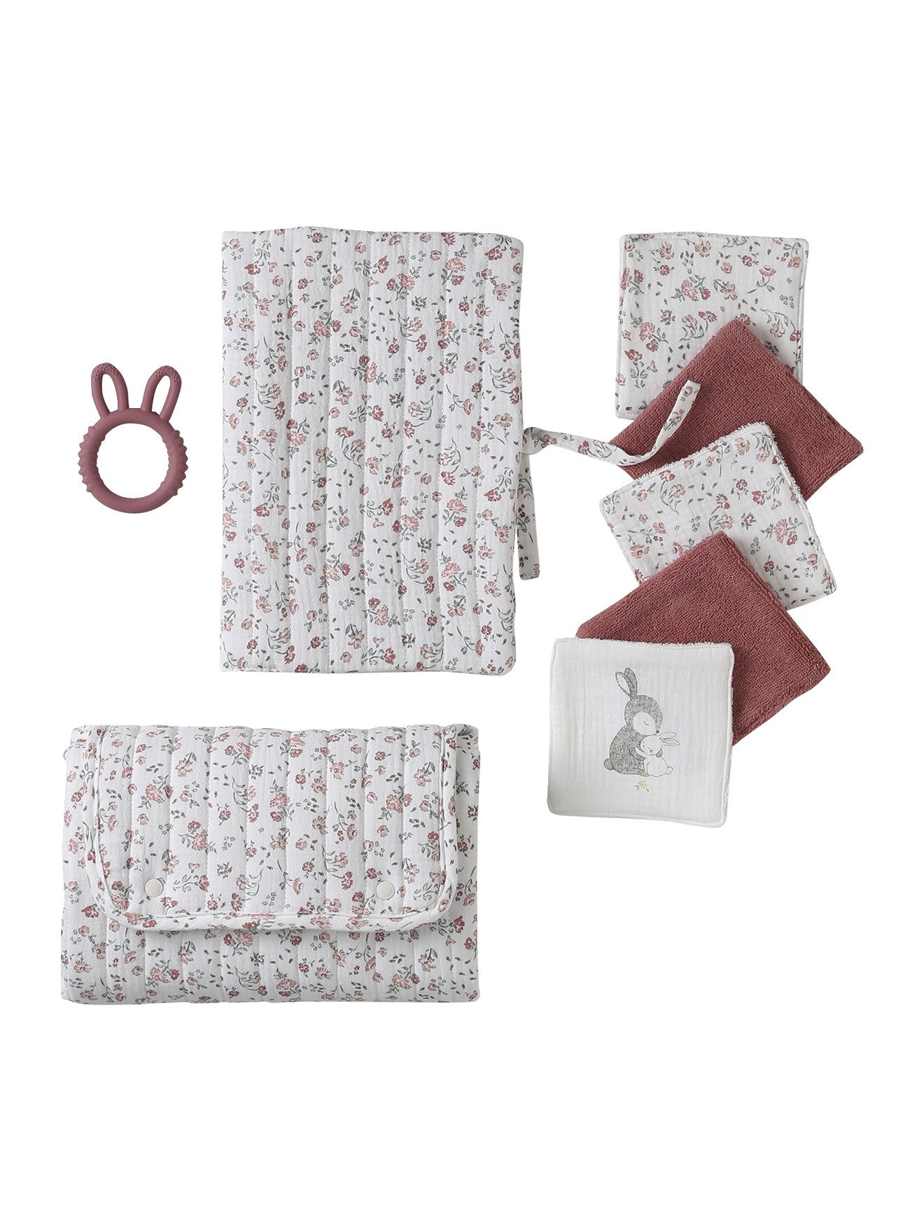 Wickelauflage Baby Geschenk-Set zur Geburt, 8 Teile