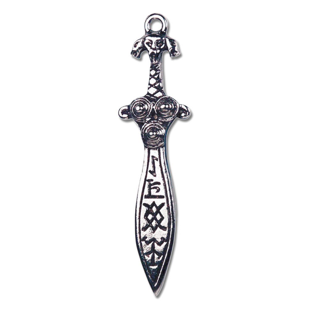 HOPLO Kettenanhänger Odins Zauberschwert Anhänger Schmuck mit Halskette 60x17mm