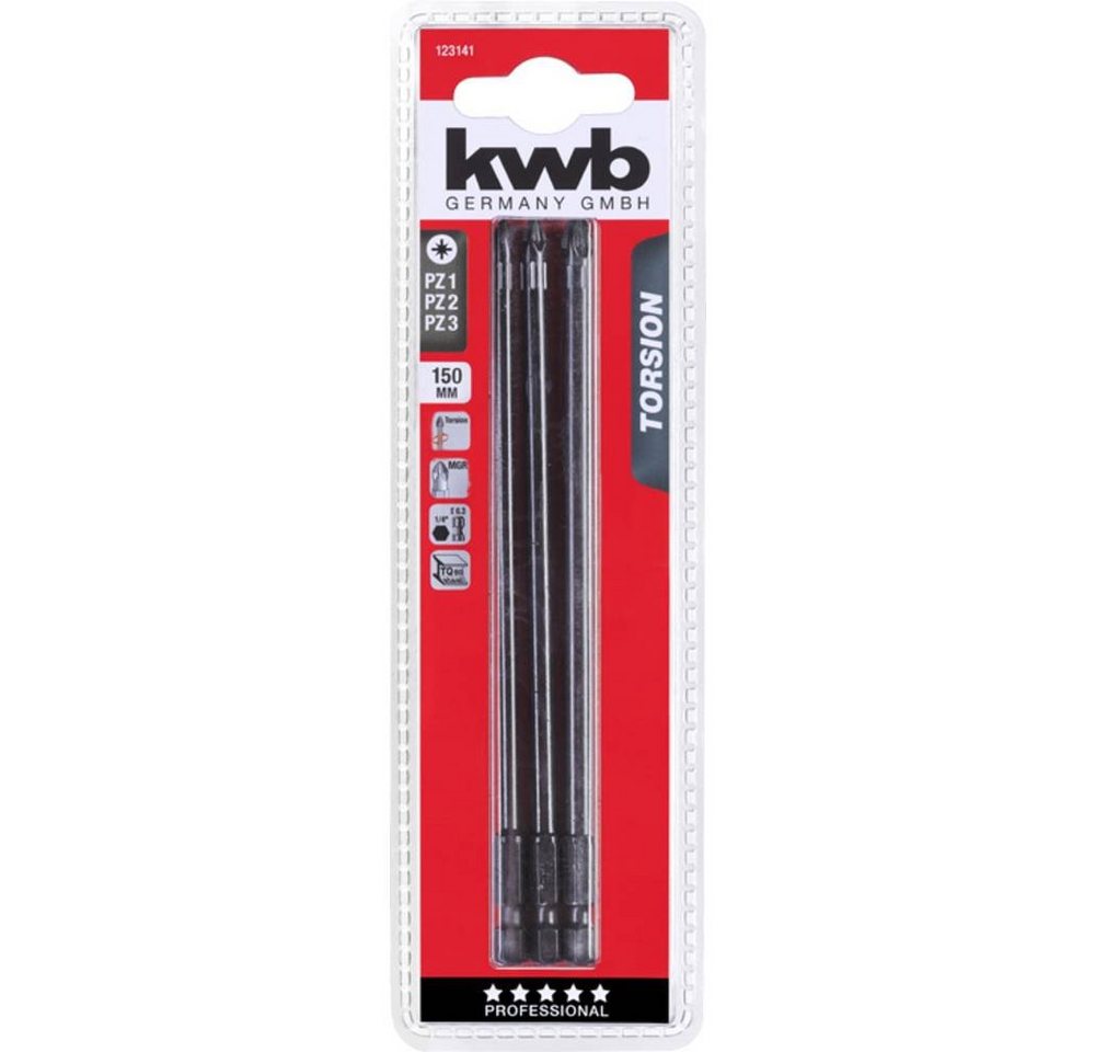 Thumbnail - kwb Bit-Set TORSION Bit Set, 150 mm