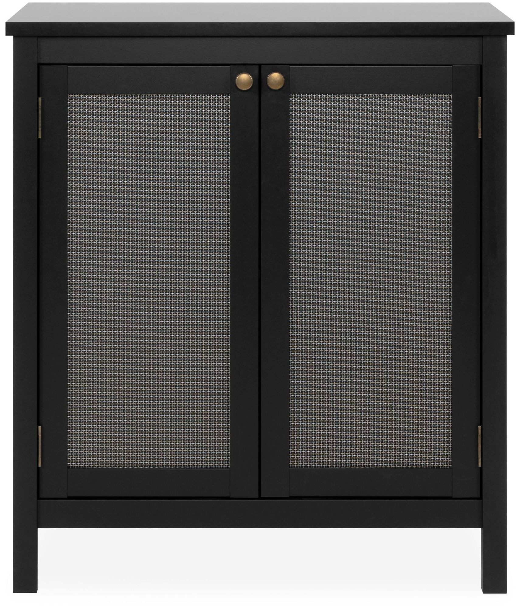 Finori Kommode, Modern Rahmentüren mit 3D-Geflecht 55 x 110 x 30 cm