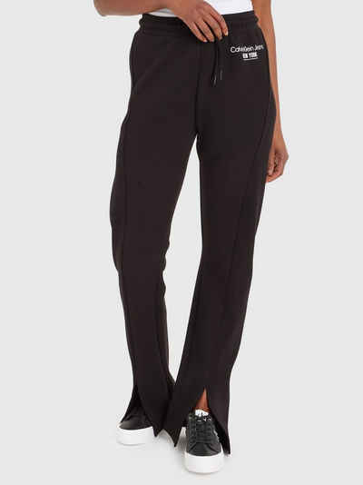 Calvin Klein Jeans Sweatpants mit Schlitz vorne am Beinabschluss