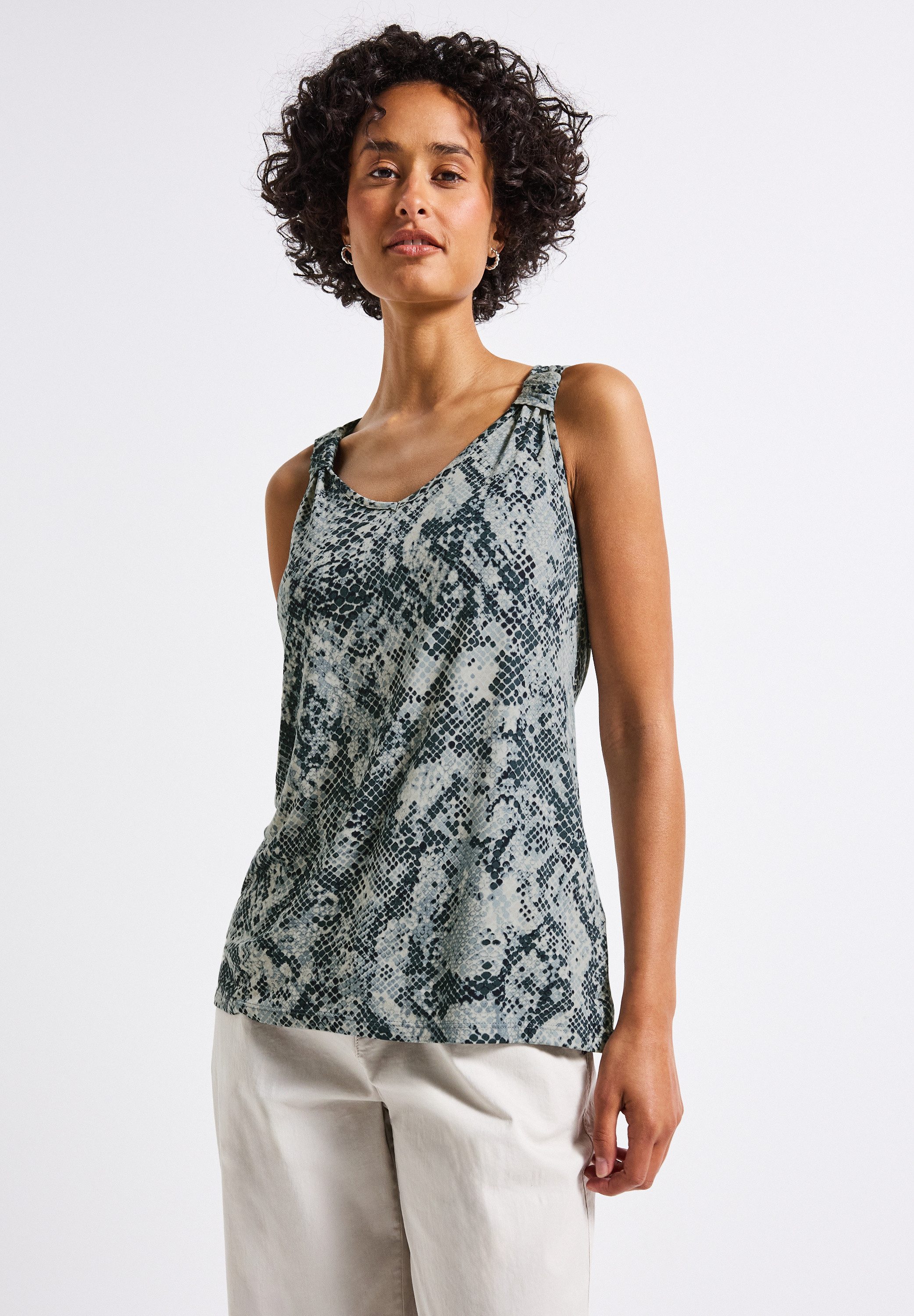 STREET ONE 2-in-1-Tanktop mit allover Print