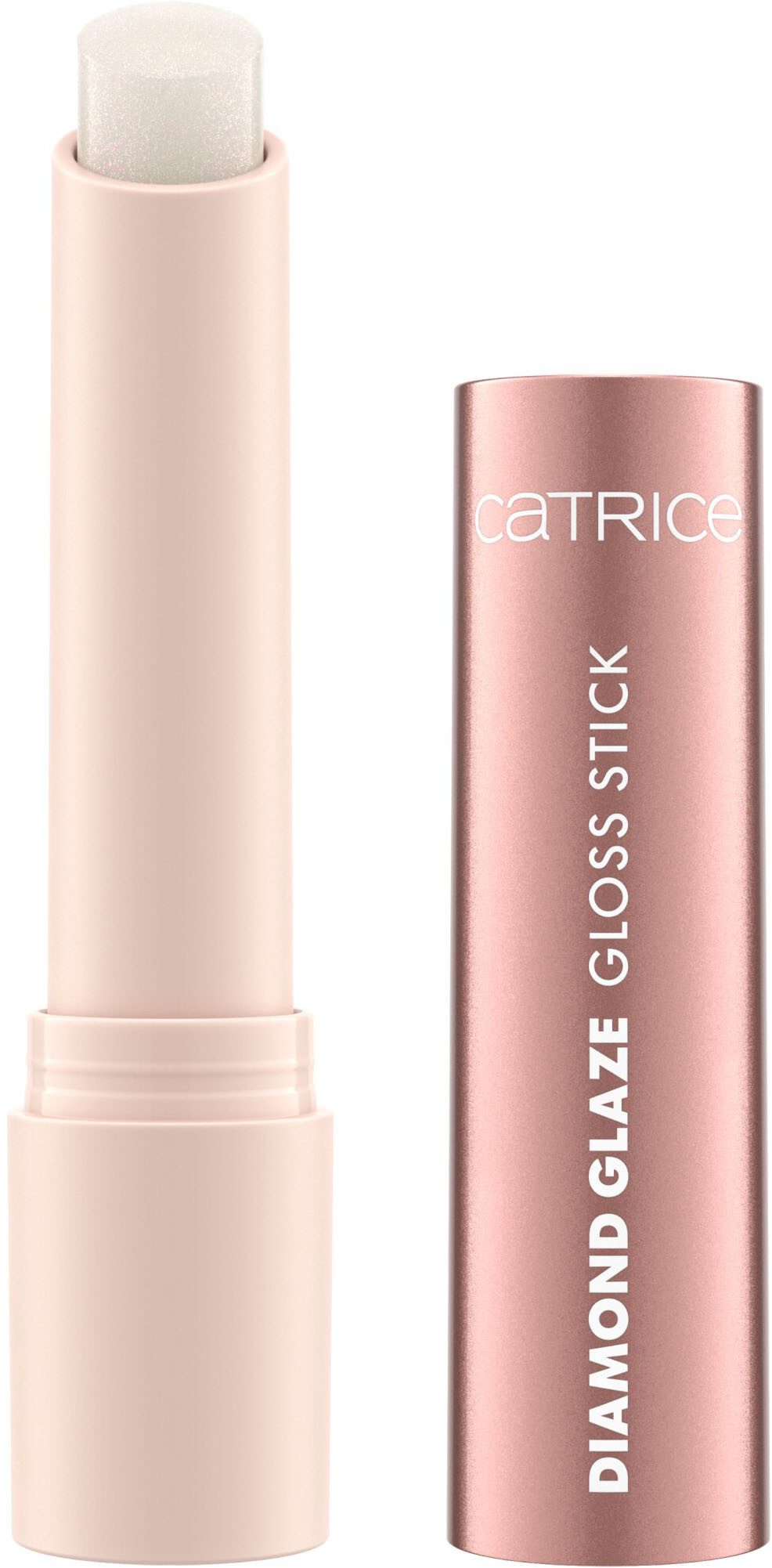 Catrice Lippenstift DIAMOND GLAZE GLOSS STICK, glänzendes Finish mit intensivem Glow, pflegend wie ein Balsam