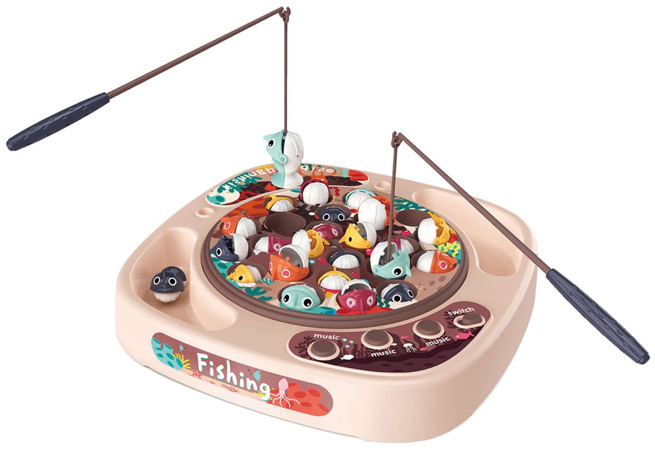 Diakakis Badespielzeug Angelspiel Schnapp 27-tlg. pink Licht Sound