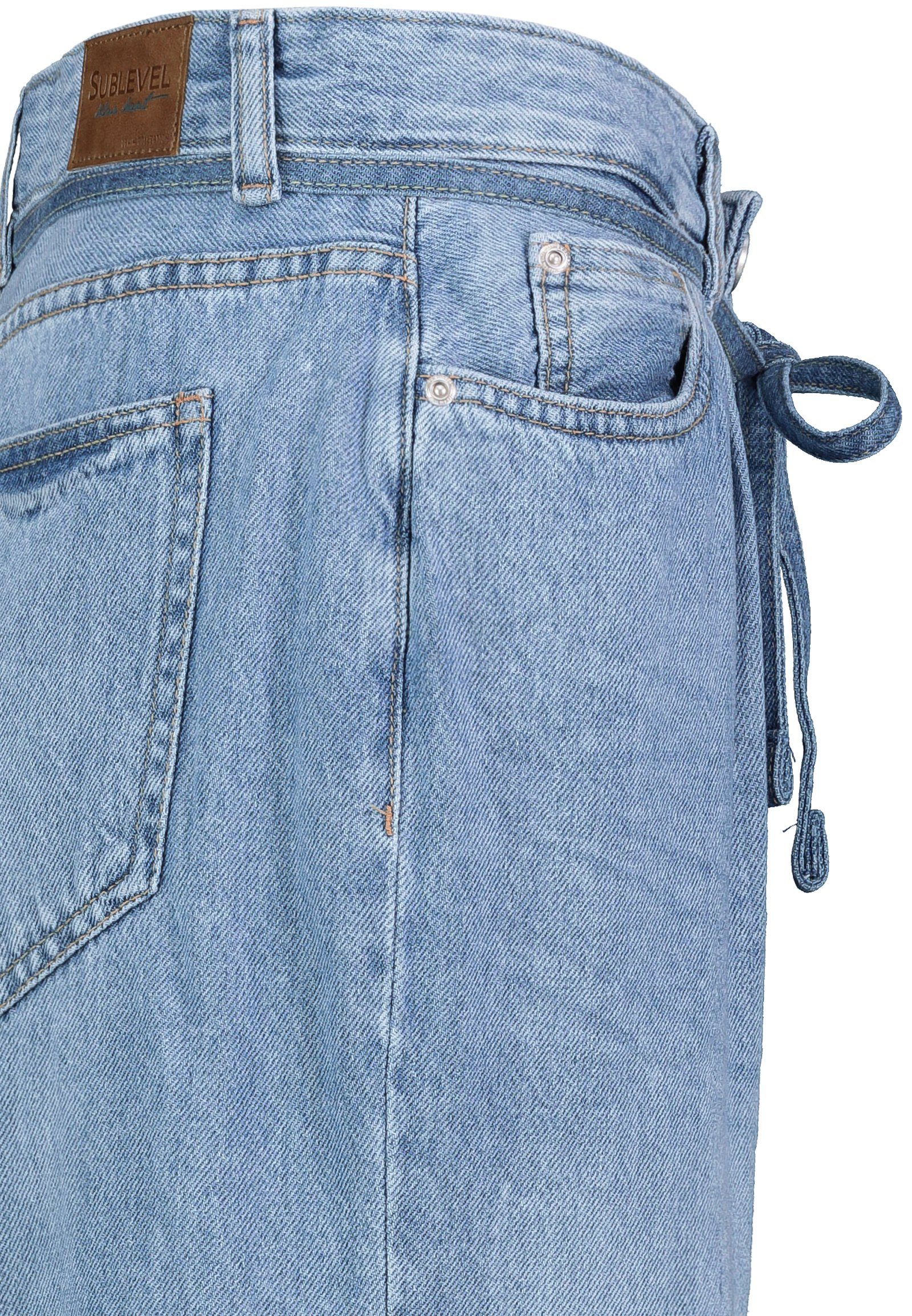 SUBLEVEL Jeans Loose-fit-Jeans Barrel-Fit Eight2Nine light-blue