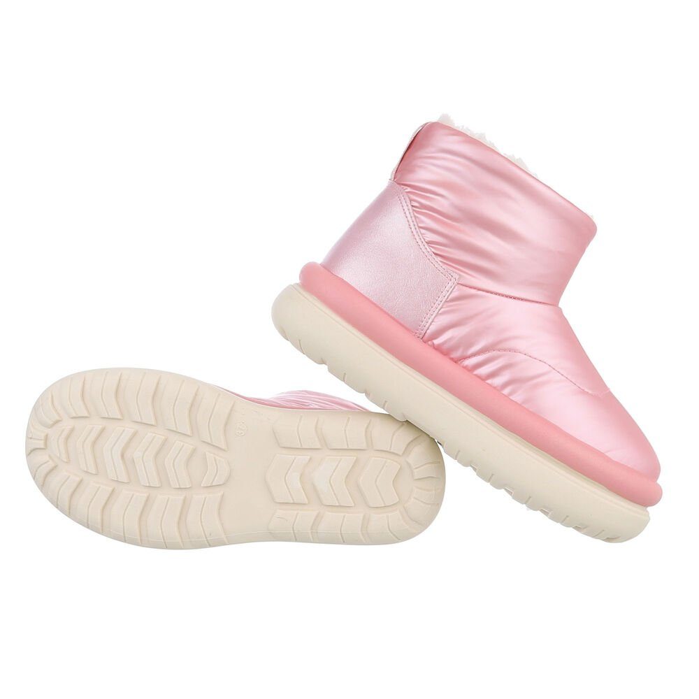 Ital-Design Damen Snowboots Freizeit Snowboots (85136749) Flach Plateaustie günstig online kaufen