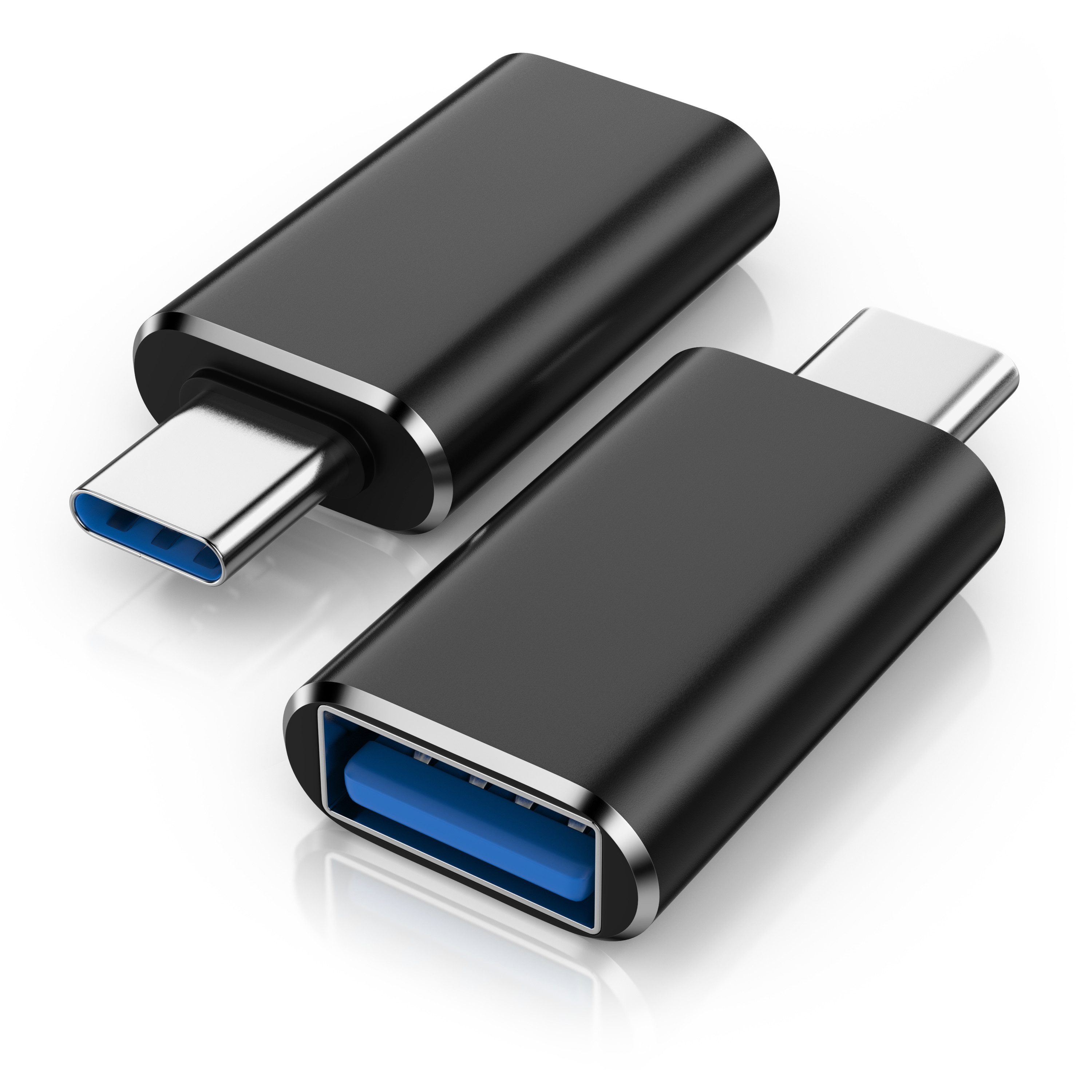 CSL Stecker USB-C auf USB-A Buchse für Handy, Laptop & Tablet, Konverter USB-Adapter USB Typ C zu USB Typ A, 10 Gbit/s, USB 3.2 Gen 2, OTG, Aluminium, Plug & Play