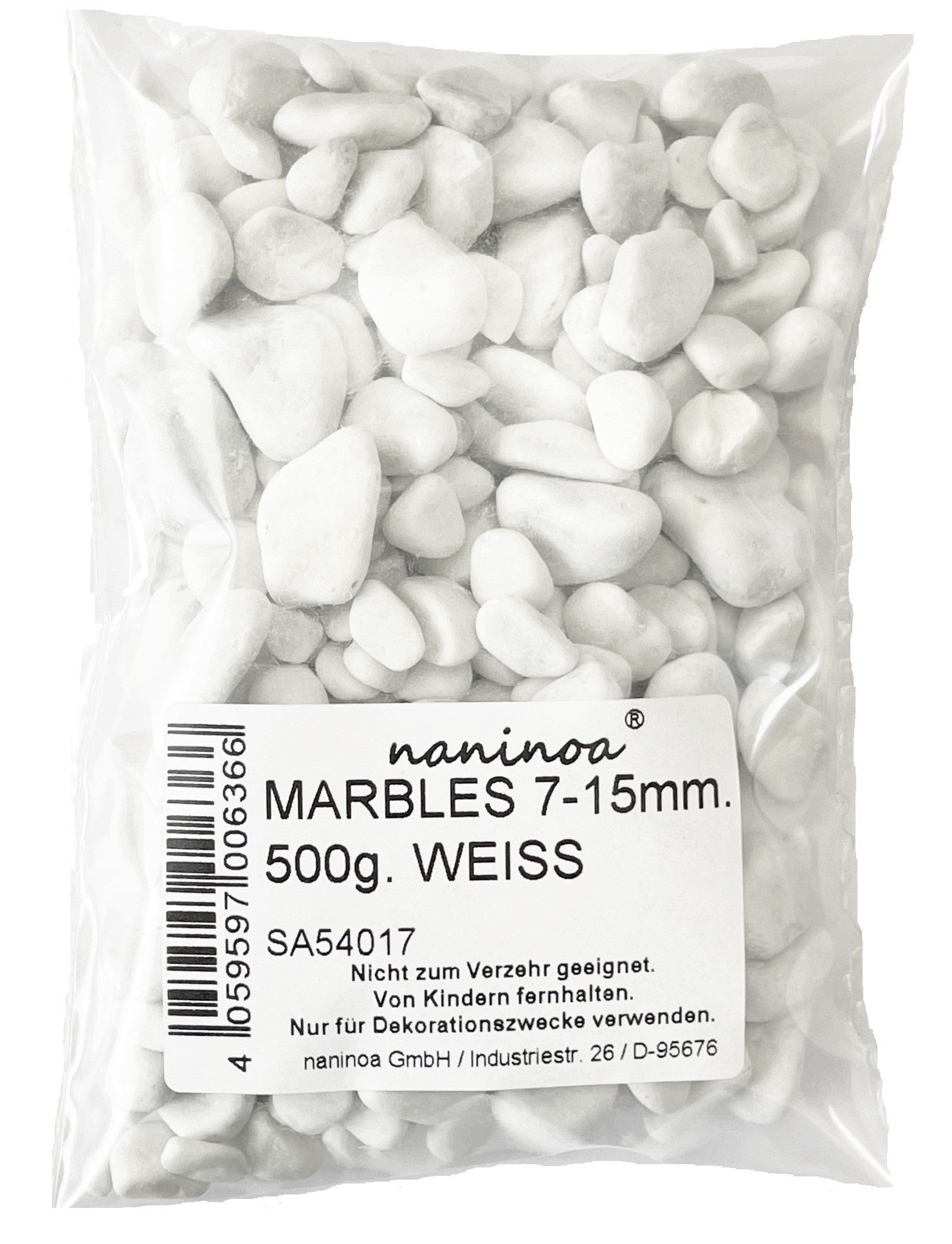 Eurosand Dekokies MARBLES 7-15mm. 500g. WEISS