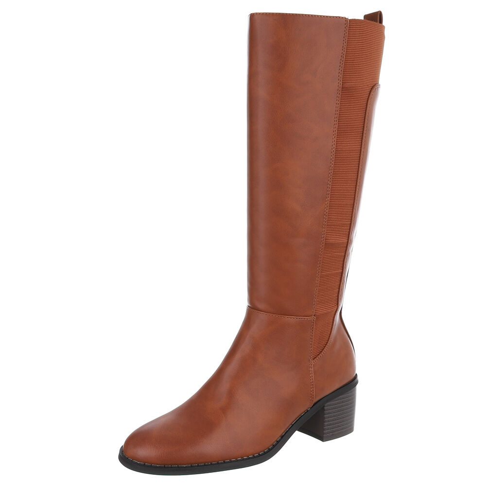 Ital-Design Elegante Stiefel mit stabilem Absatz günstig online kaufen