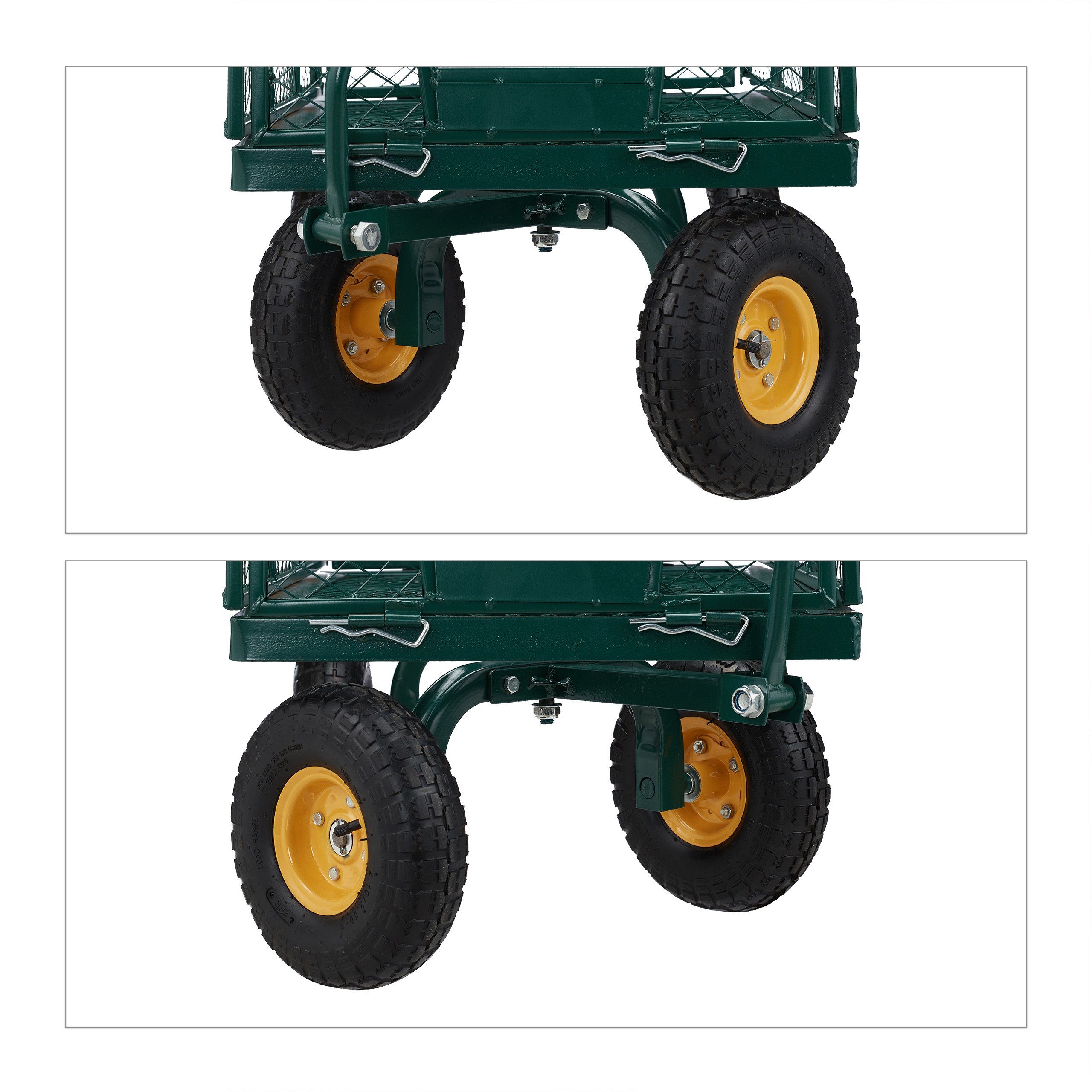 relaxdays Bollerwagen Handwagen für den Garten