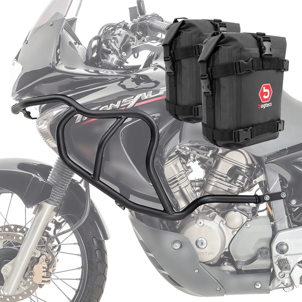 Motoguard Motor-Schutzhülle Set Sturzbügel oben + Taschen für Honda Transalp XL 650 V 00-07 HG12 s