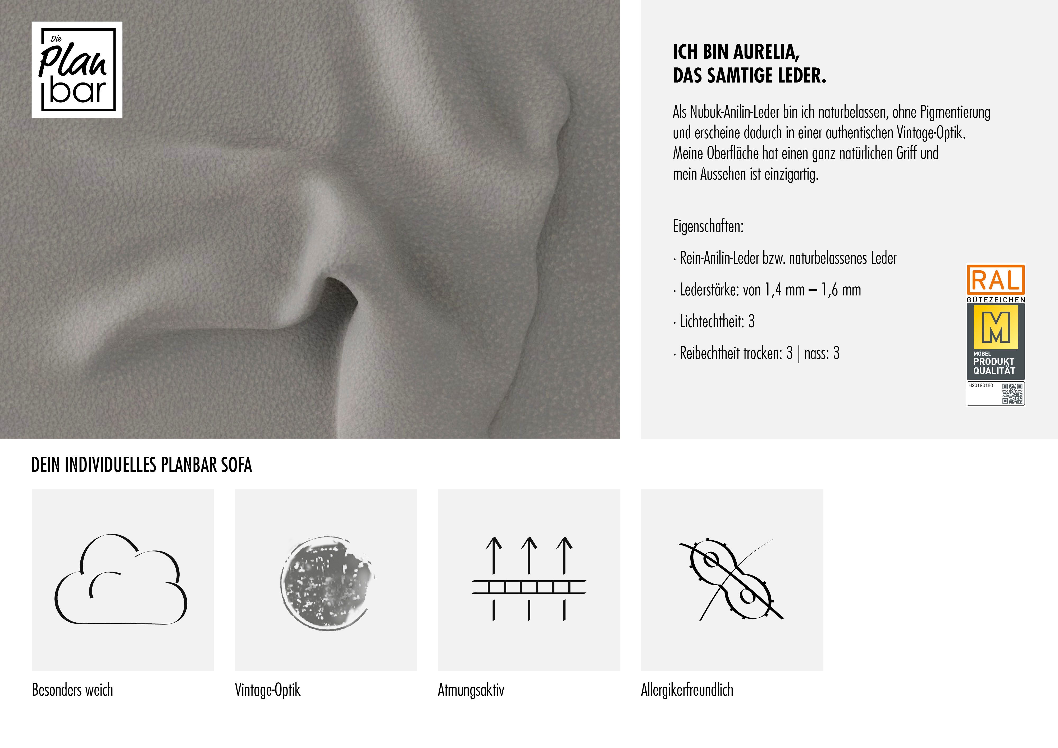 Die PlanBar Ecksofa PN-EM22041 L-Form, wahlweise motorisches Canape oder Sitztiefenverstellung