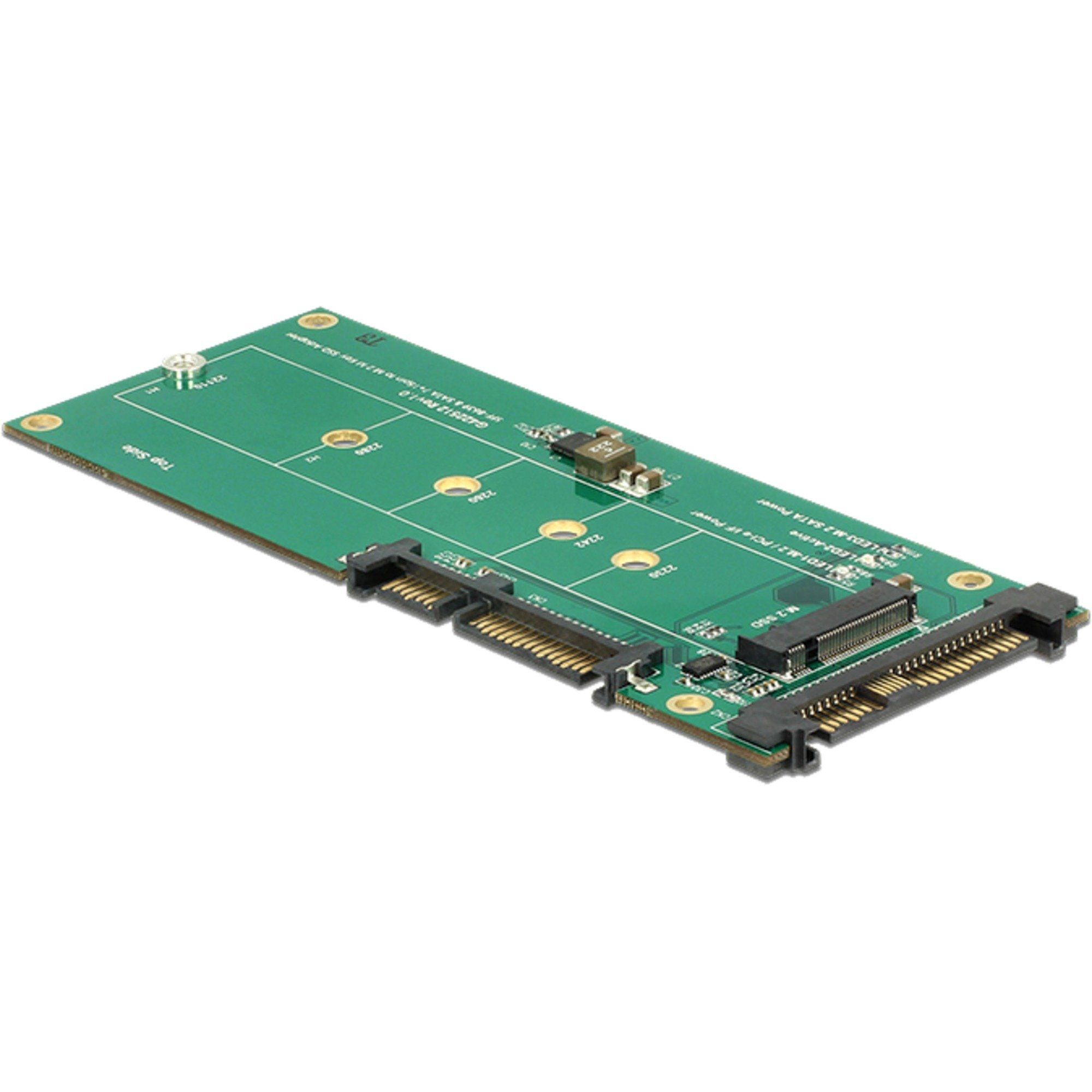 DeLOCK Konverter U.2 SFF>SATA /M.2 22P, (mit M.2 Computer-Adapter