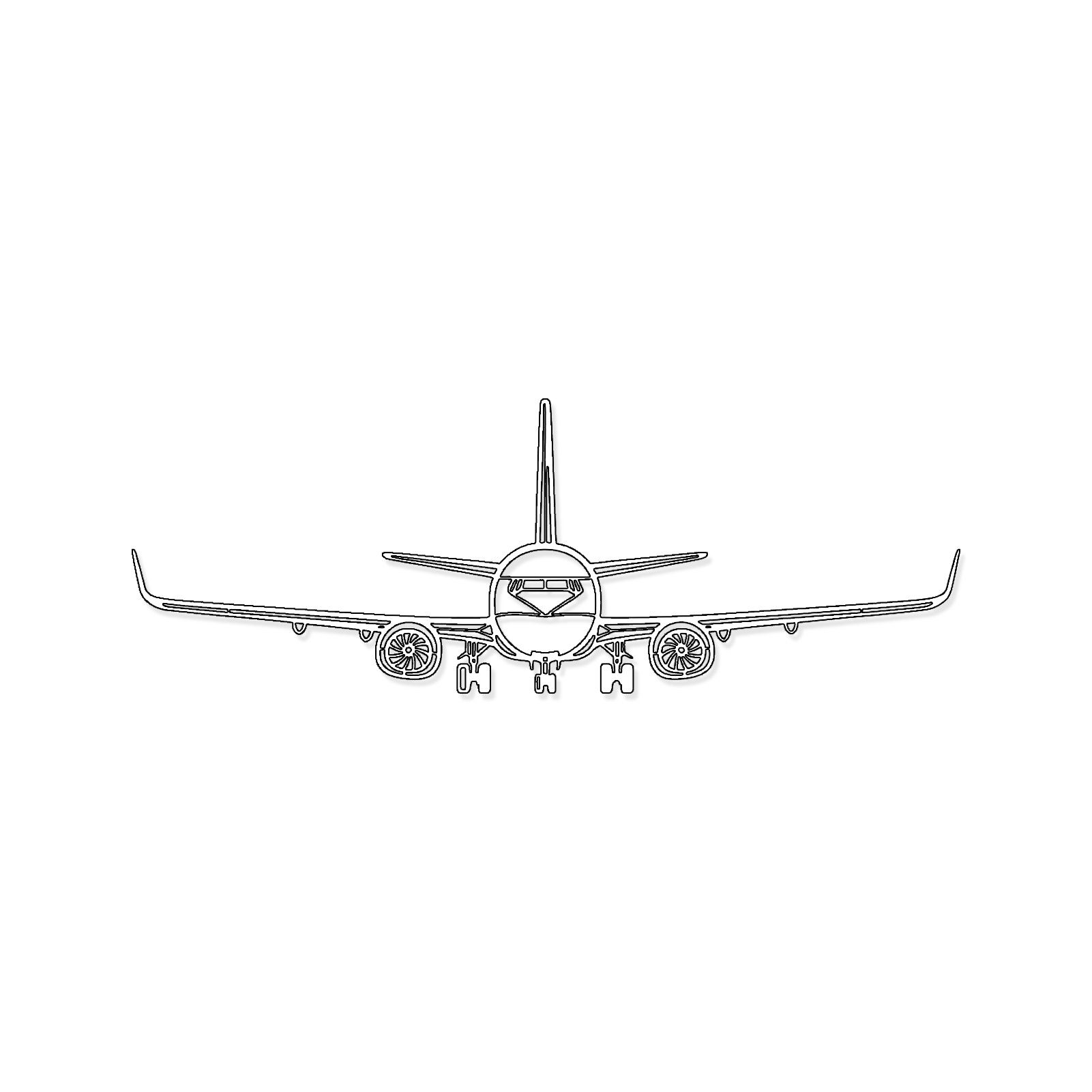 Jumpeak Wanddekoobjekt Aviation Wandornament,Flugzeug,Industriestil,Silhouettenkunst, Metall, 4 Farben, 5Größen, Wanddekoration für das Wohnzimmer,Schlicht
