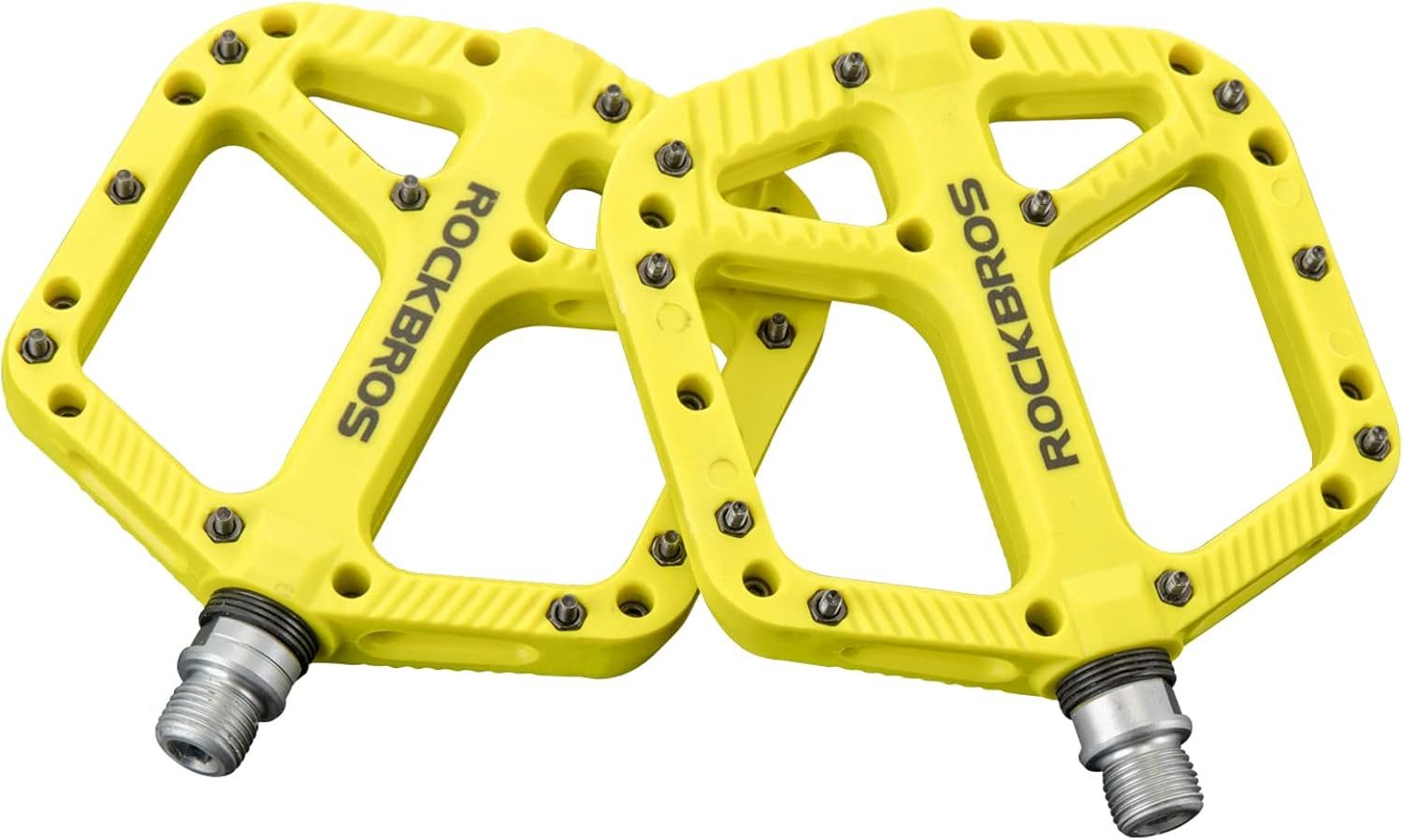ROCKBROS Fahrradpedale Breite MTB Plattformpedale aus Nylon rutschfest