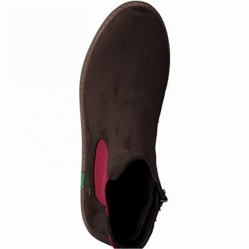 Jana Woms Slip-on MOCCA/RED Stiefel
