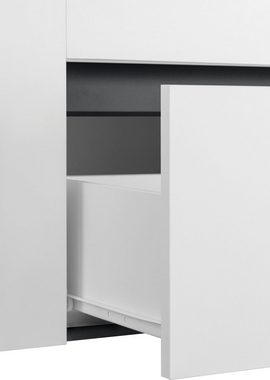 Home affaire Waschbeckenunterschrank »Wisla« Tür und Klappe mit Push-to-open-Funktion, Breite 80 cm, Höhe 53 cm