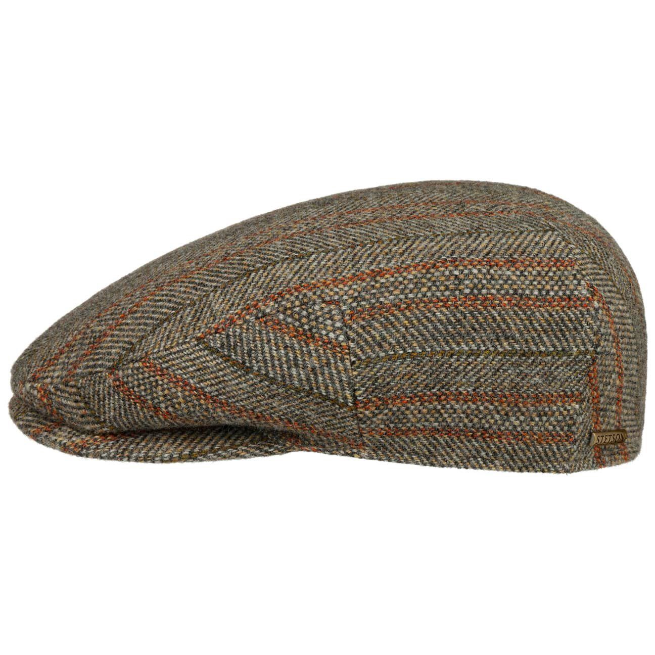 Cap Stetson beige (1-St) mit Flat the Schirmmütze Schirm, Made EU in