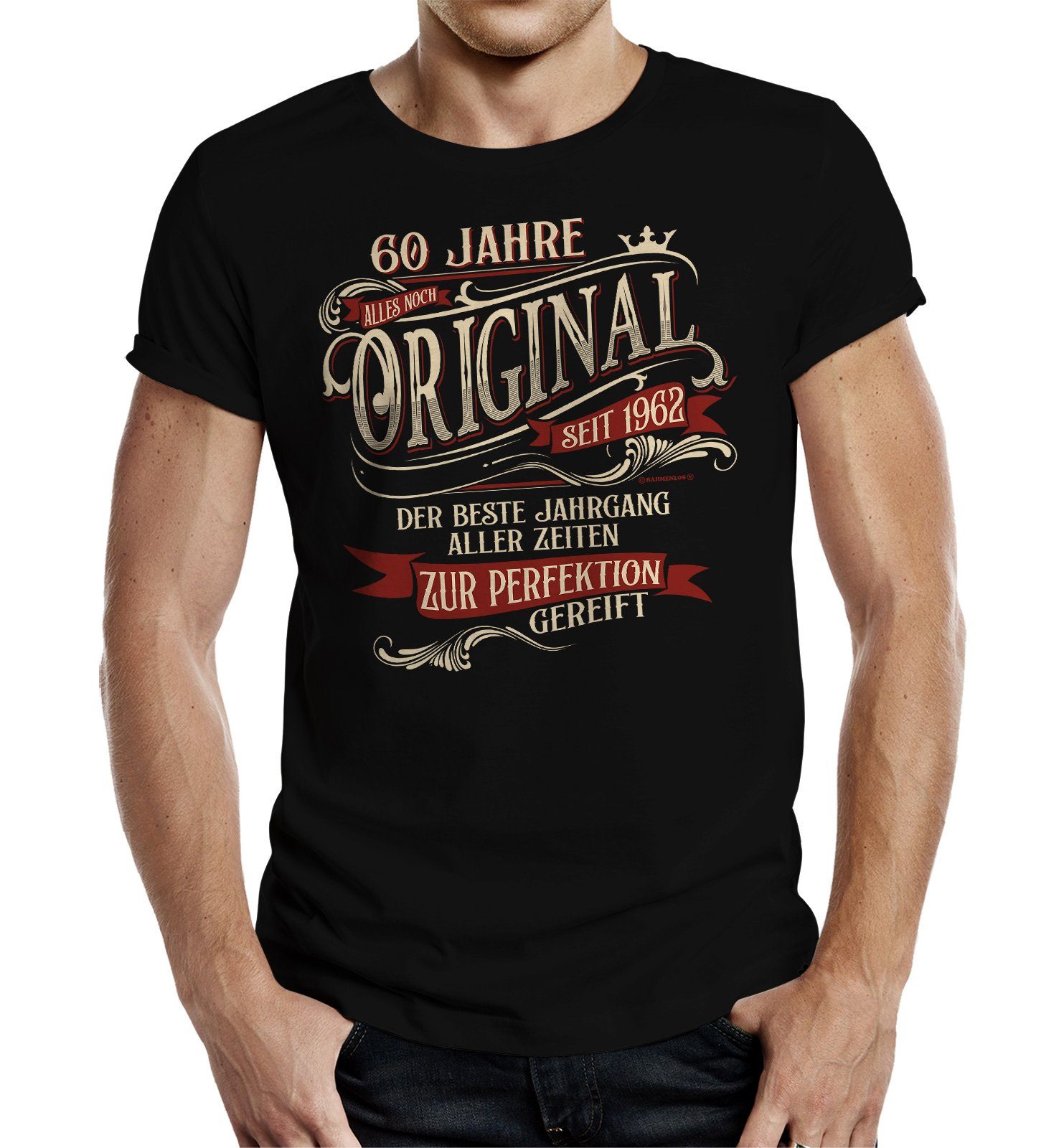 Rahmenlos TShirt »Geschenk zum 60. Geburtstag Perfektion gereift