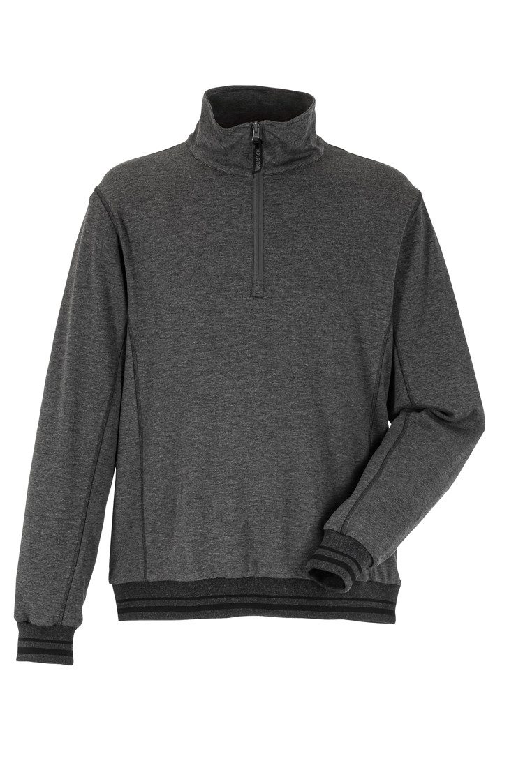 Planam Troyer PLANAM Herren Match Troyer OUTDOOR Zip-Kragen Grau