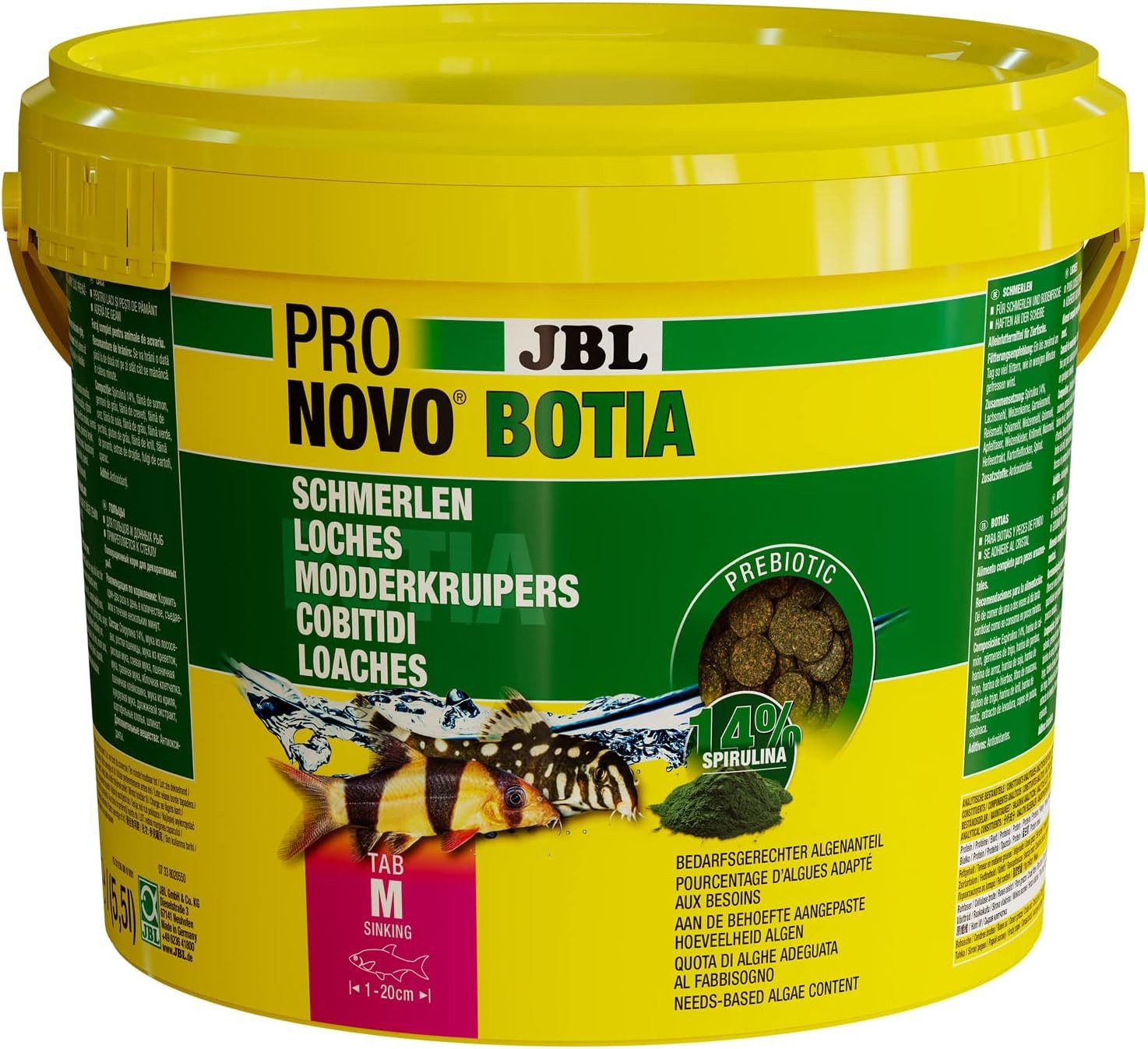 JBL GmbH & Co. KG Aquariendeko JBL PRONOVO Botia Tab M Schmerlen & Welsfutter 5500ml