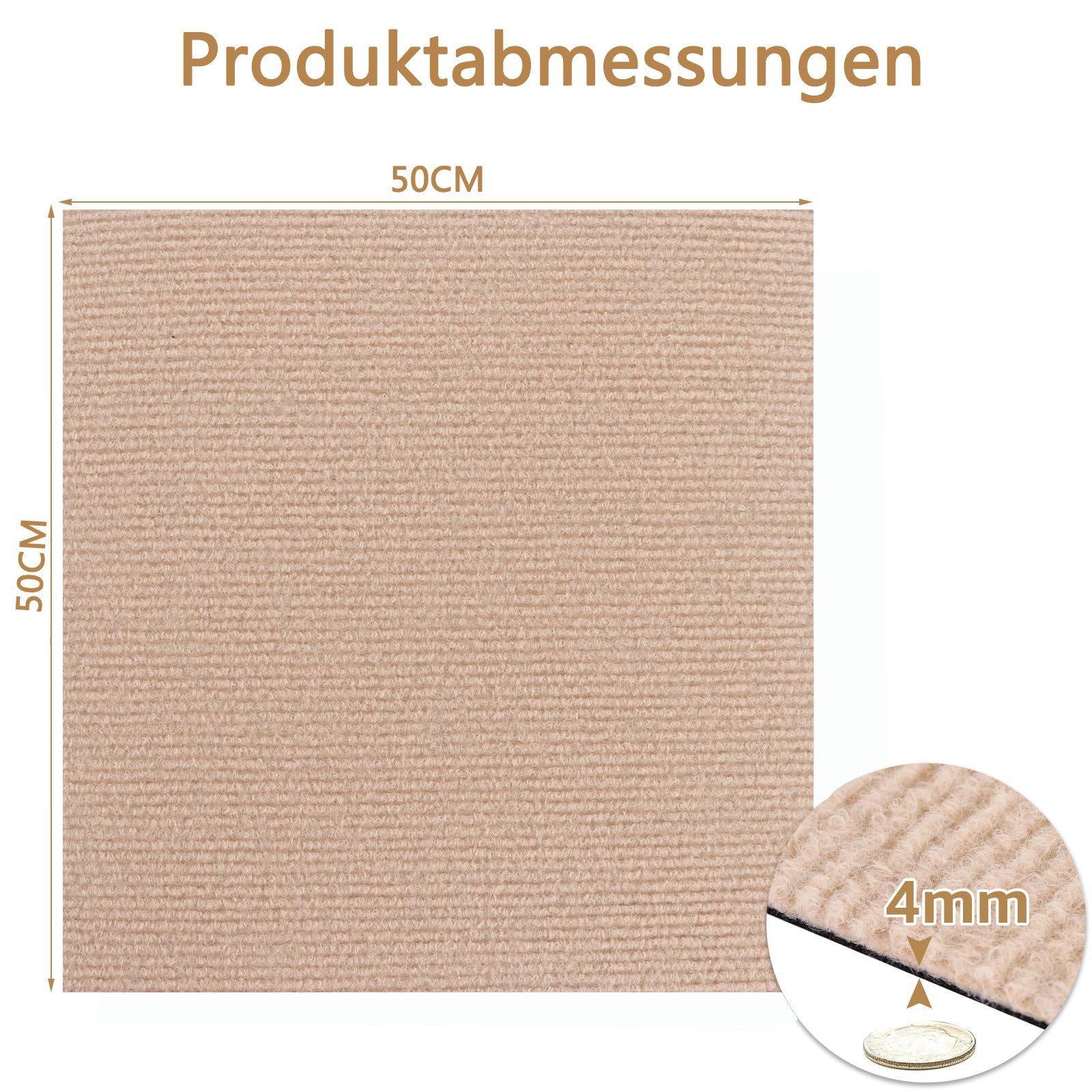Coonoor Teppichfliese Scene, 50 x 50 günstig online kaufen