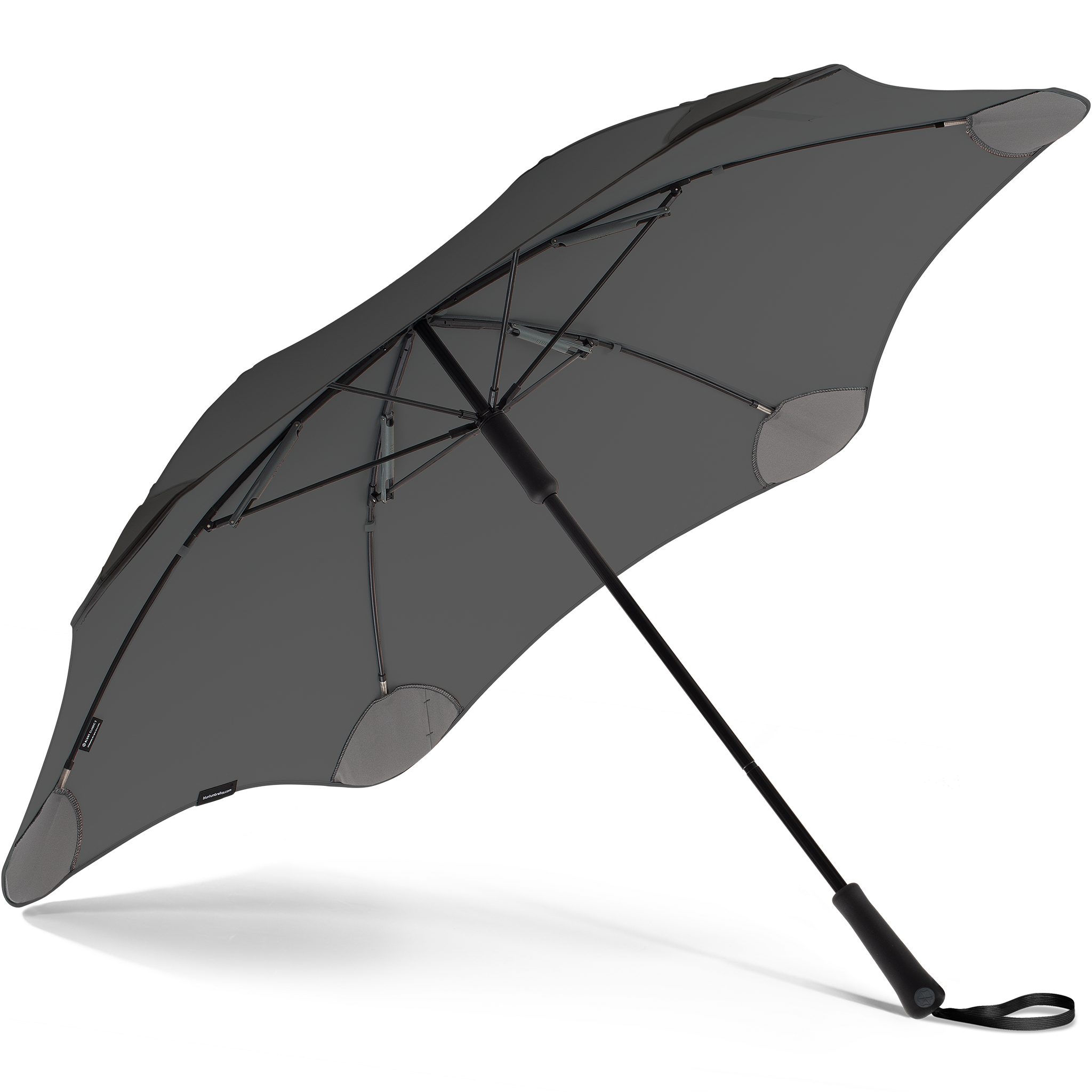 Silhouette dunkelgrau einzigartige Blunt Technologie, Classic, Stockregenschirm herausragende patentierte